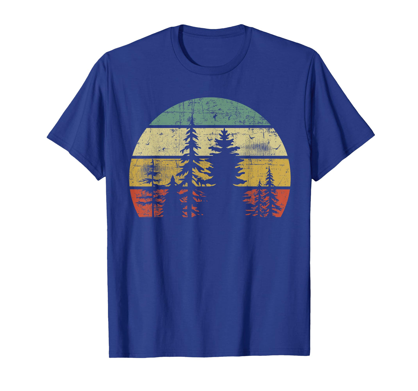 Retro Wildlife Trees Outdoors Nature Forest T-Shirt