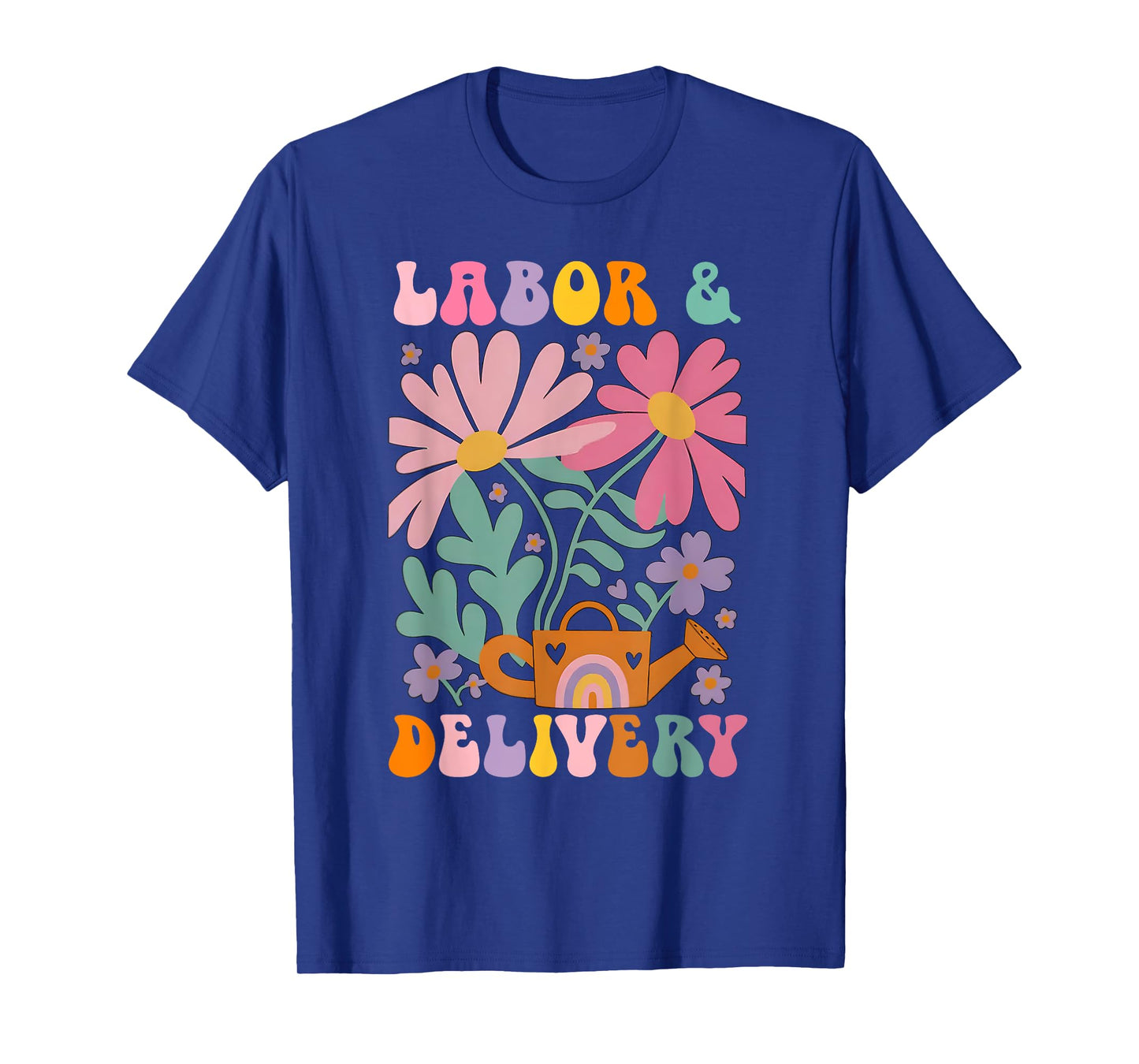 Retro Labor and Delivery Nurse Back to School Gift Men Women T-Shirt