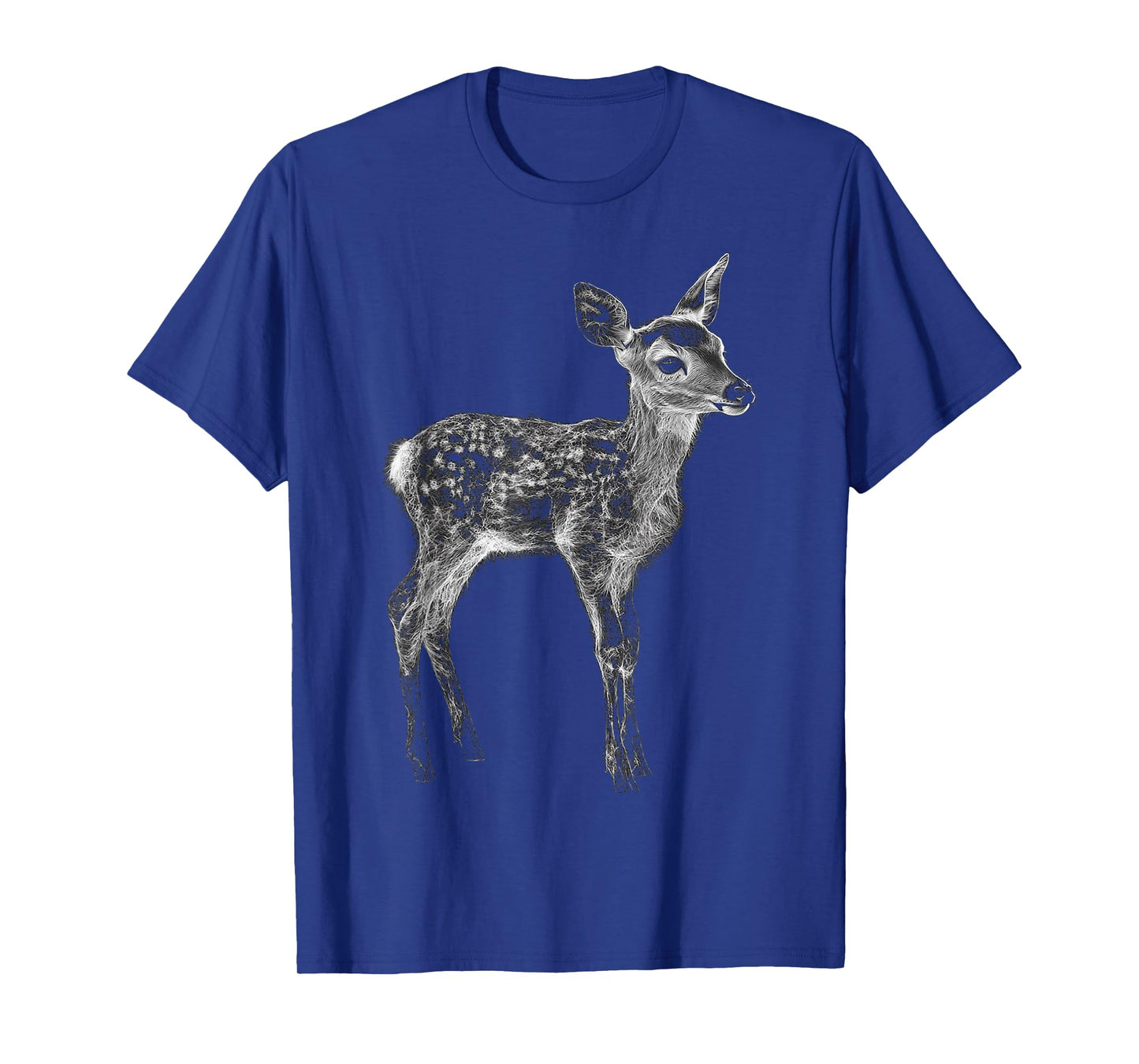 Fawn Animal Motif Artwork Fawn T-Shirt
