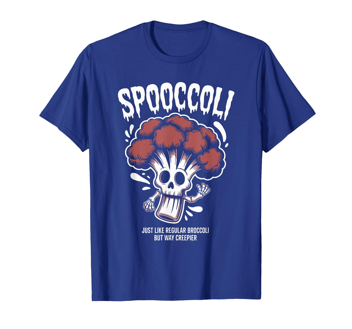 Spooky Broccoli Skeleton Vegetable Spooccoli Halloween T-Shirt