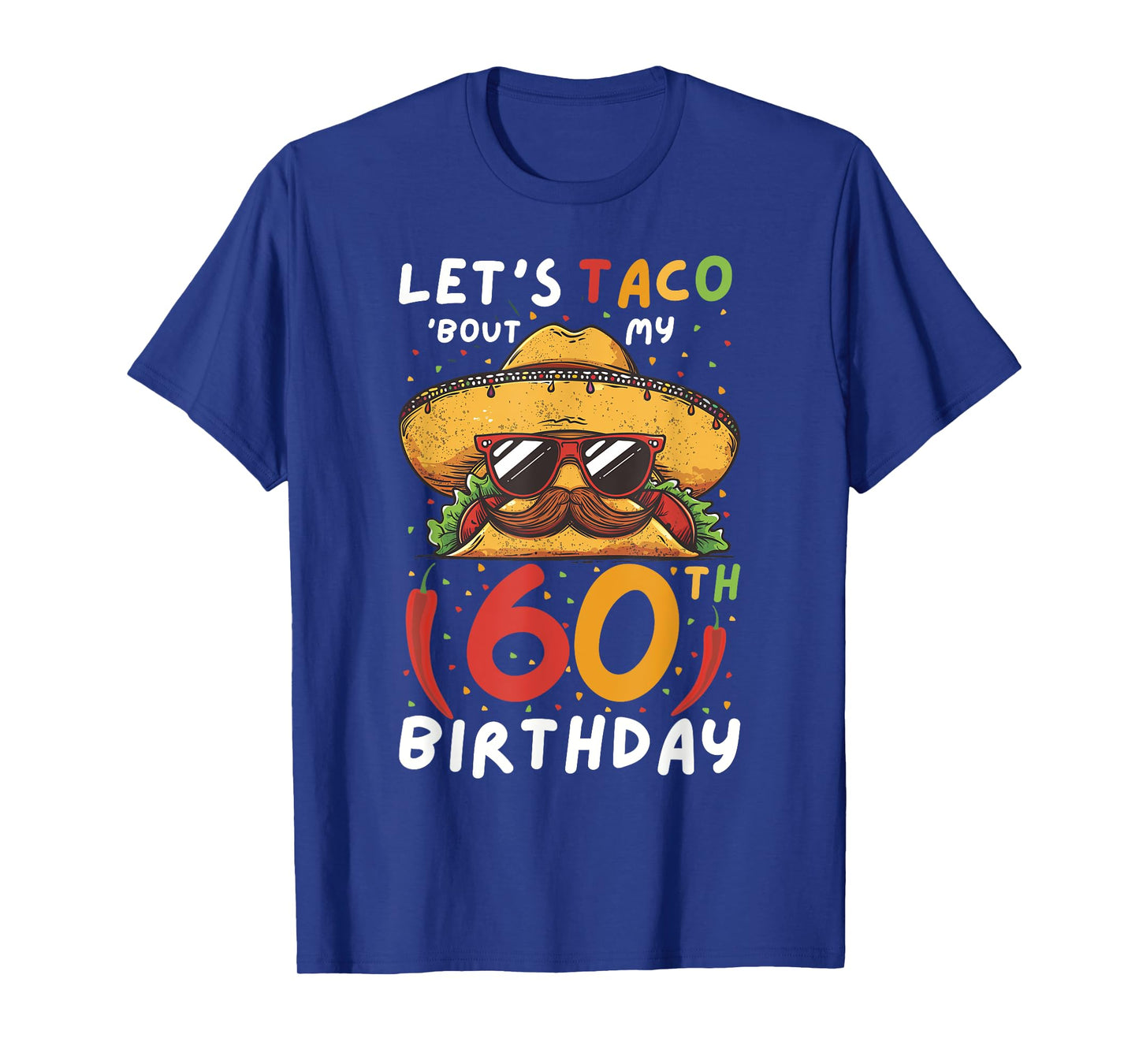 Cinco de mayo 60th birthday taco age 60 mexican birthday T-Shirt