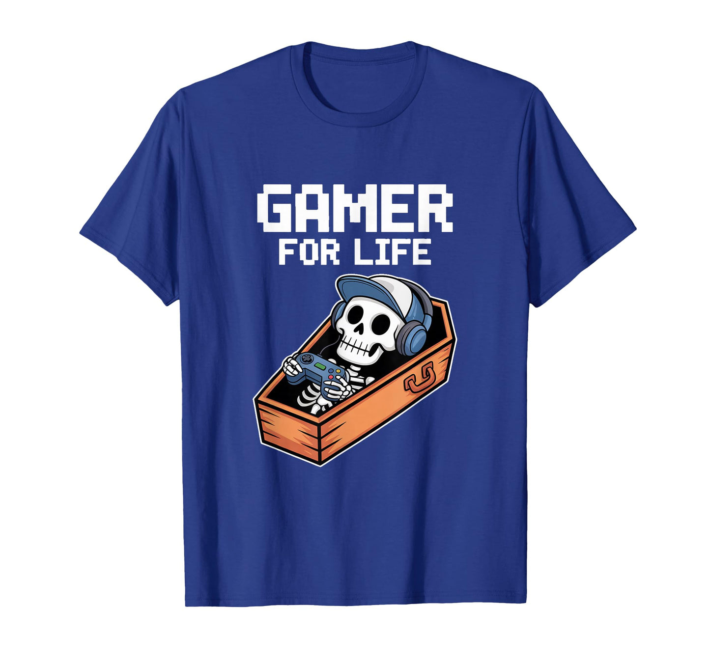 Funny Gamer Skeleton - Gamer for Life Video Game Gift T-Shirt