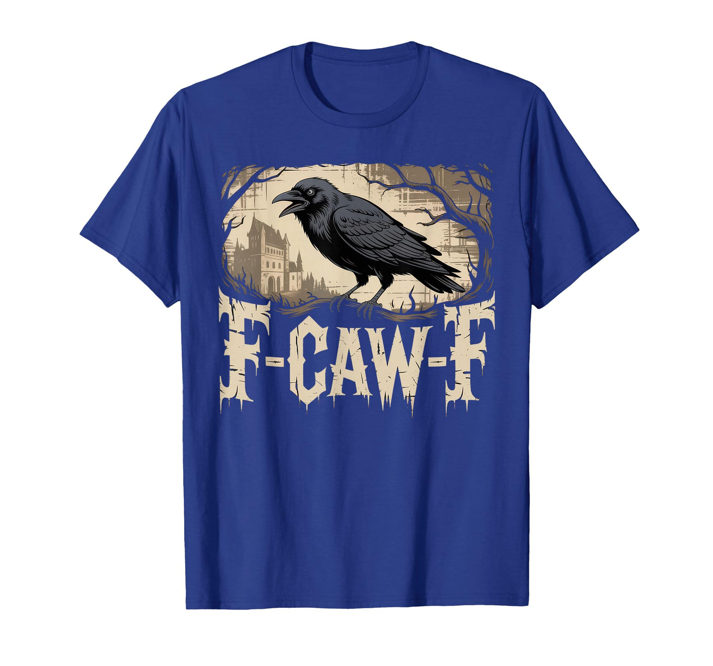 F Caw F Funny Meme Gothic Halloween T-Shirt
