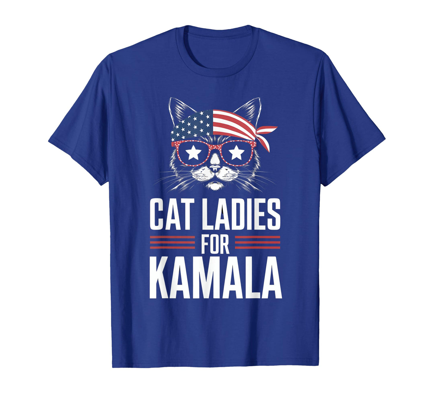 Cat Ladies for Kamala Funny Cat 2024 President Kamala-Harris T-Shirt