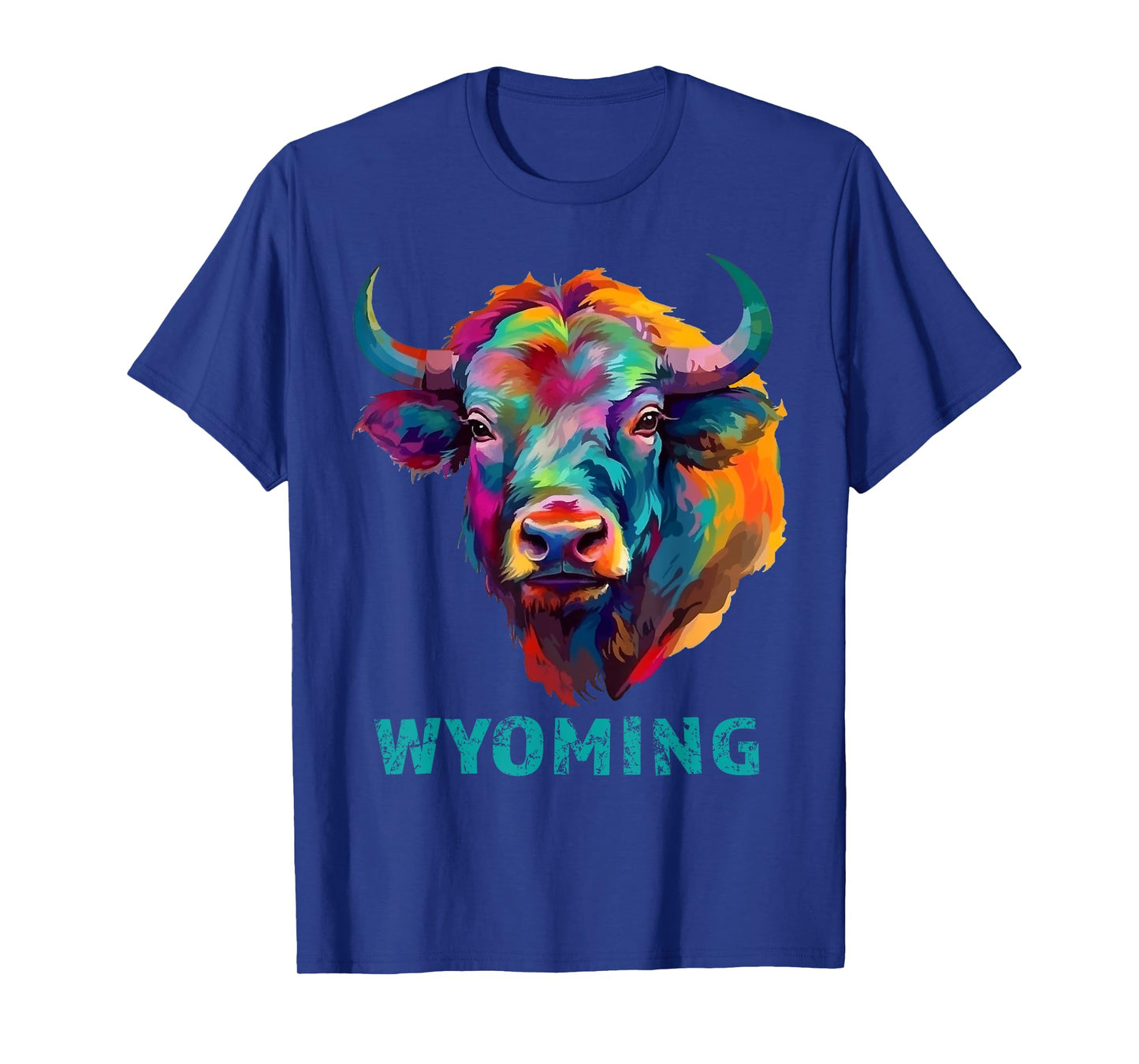 Wyoming American Bison Lover Buffalo for Men Women Souvenir T-Shirt