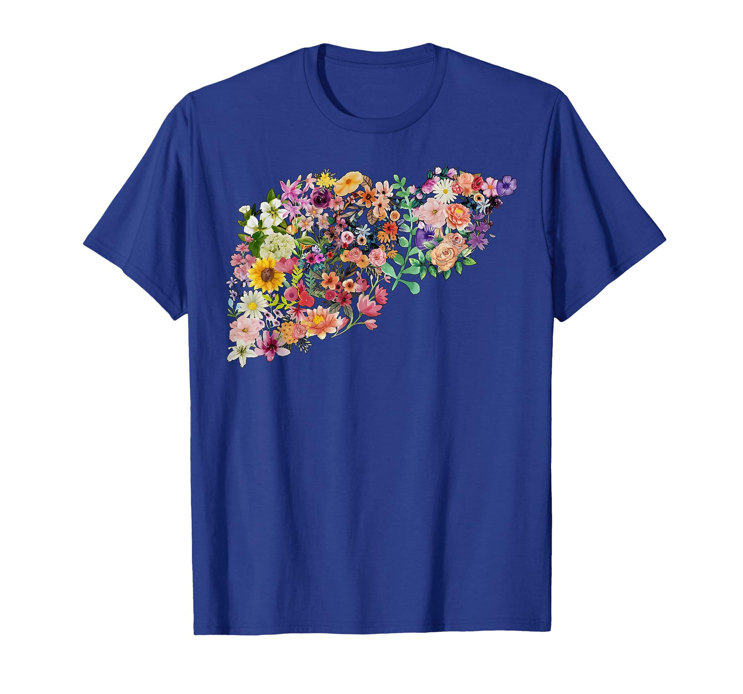 Floral Liver Transplant Nurse Liver Disease Awareness Month T-Shirt