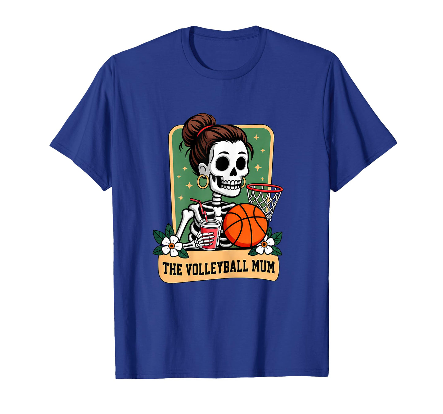 The Basketball Mum Tarot Card Skeleton Game Day Proud Mums T-Shirt