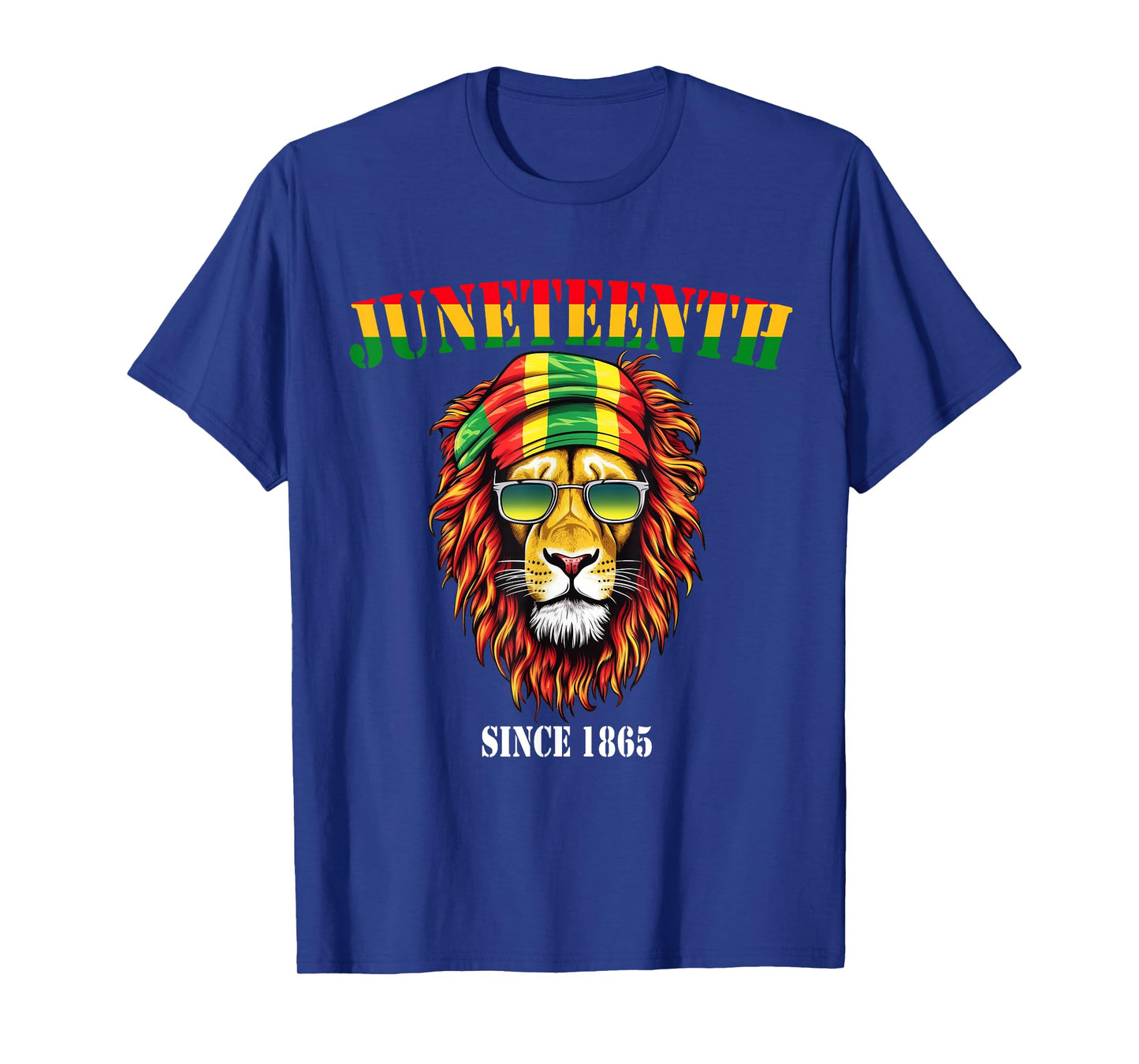 Awesome Lion Juneteenth Cool Black History June 19 2025 Flag T-Shirt