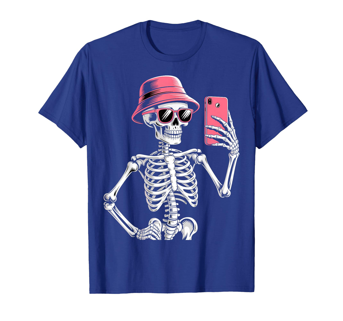 Halloween Skeleton Selfie Costume T-Shirt
