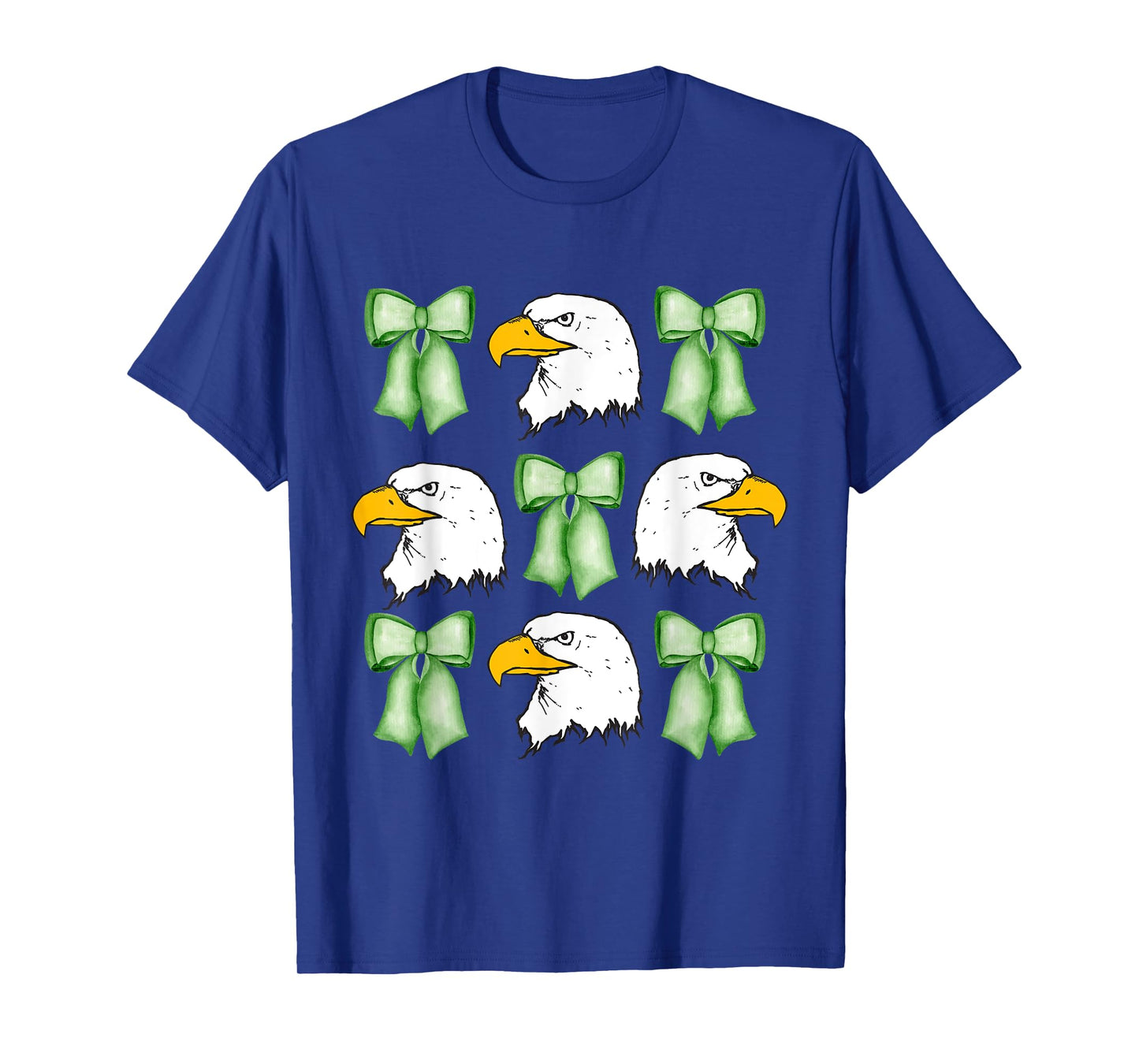 Coquette Green bows Eagle animal,Coquette with Eagle head T-Shirt