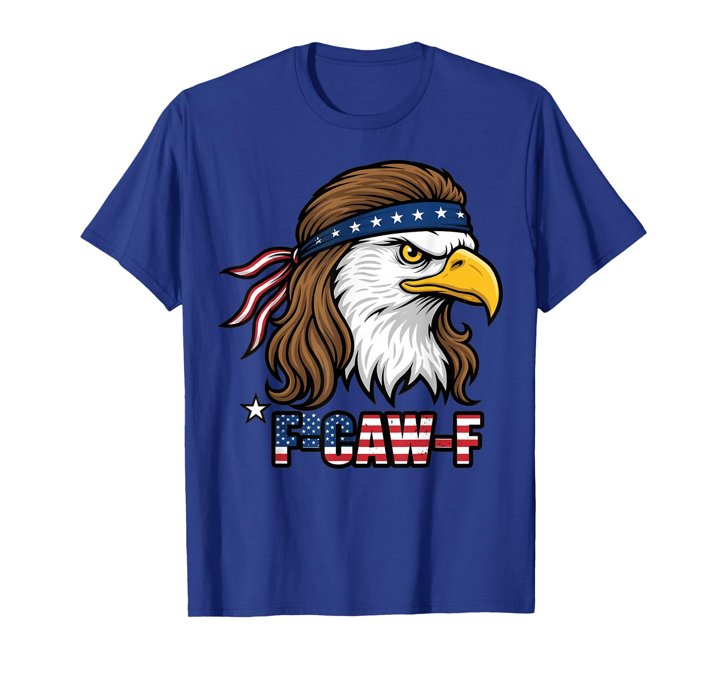 Patriotic Eagle F-Caw-F USA American Flag Design T-Shirt