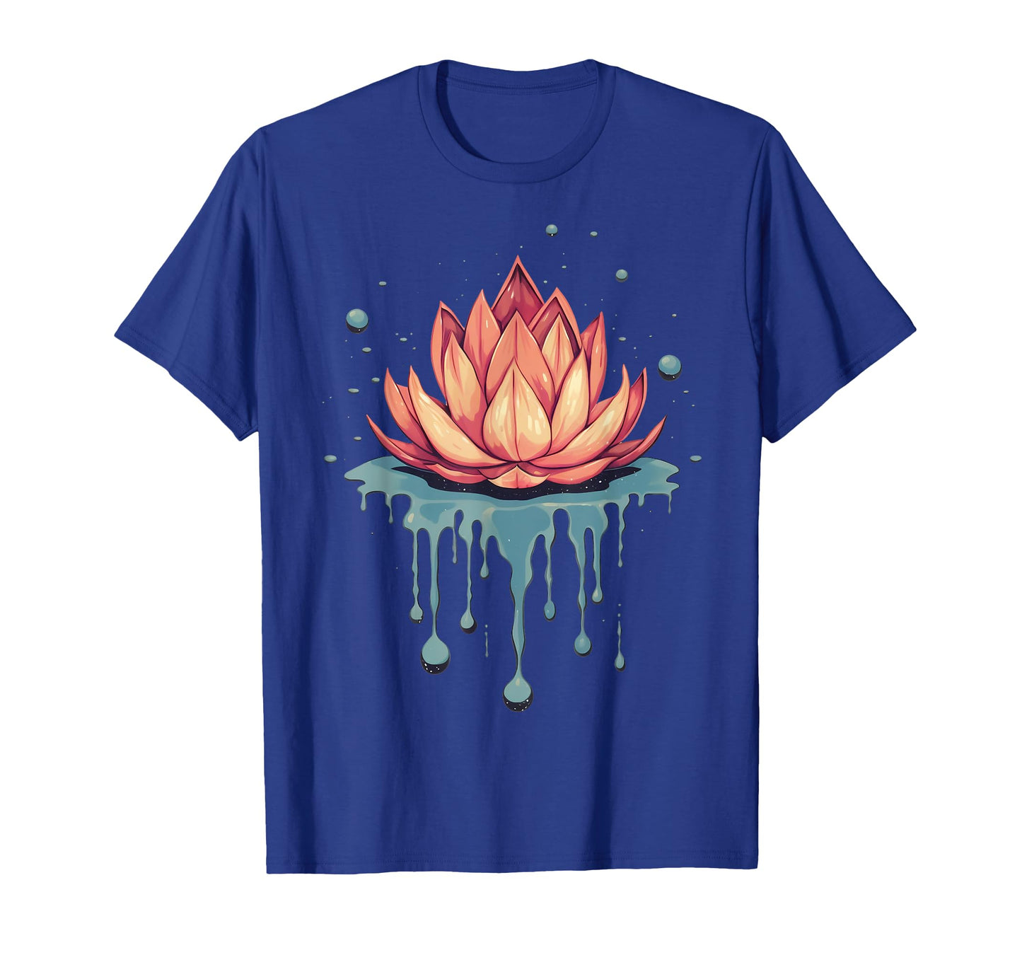 Dripping Lotus Flower on Melting Lotus Flower T-Shirt