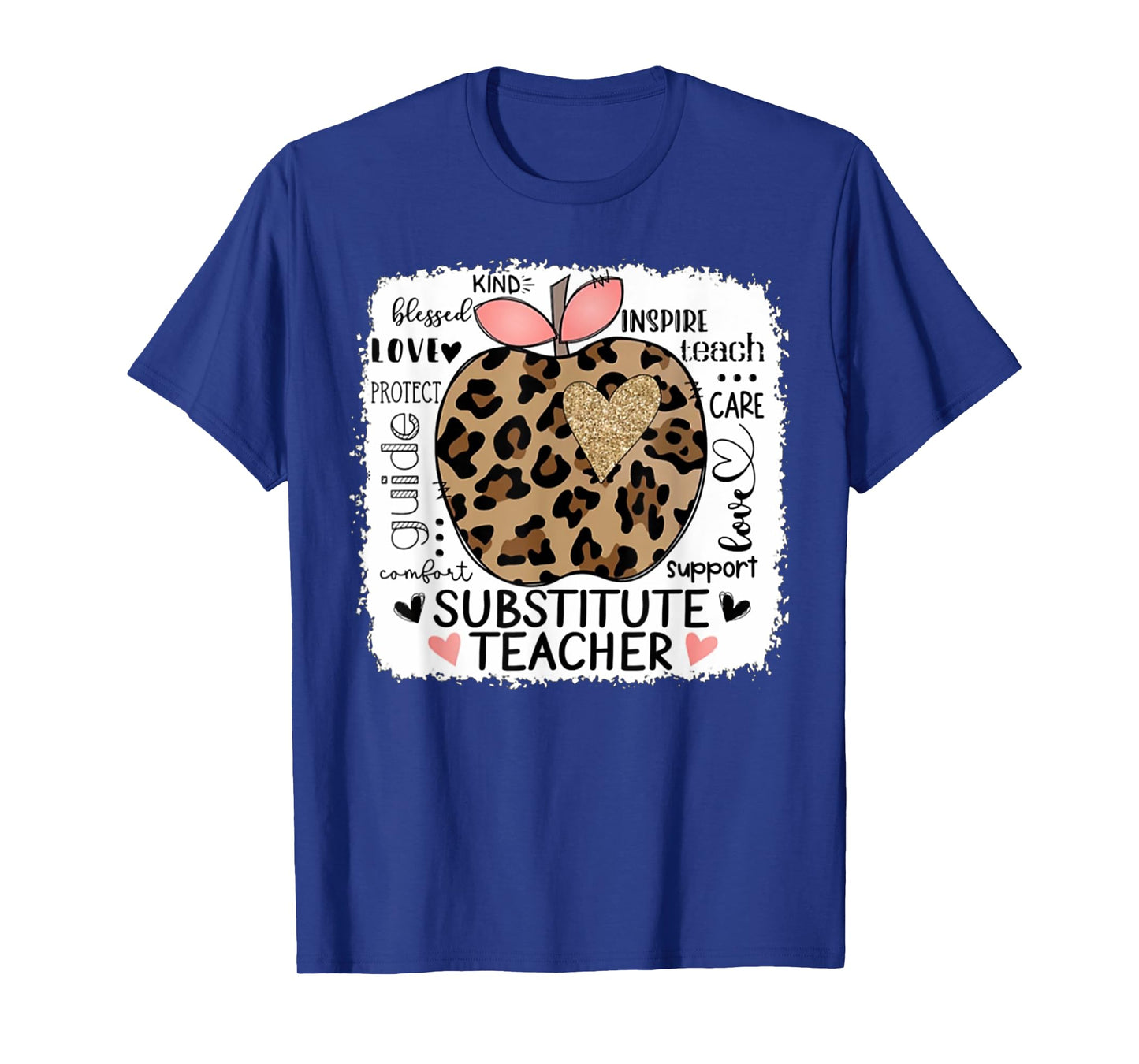Protect Guide Care Love Support Comfort Substitute Teacher T-Shirt