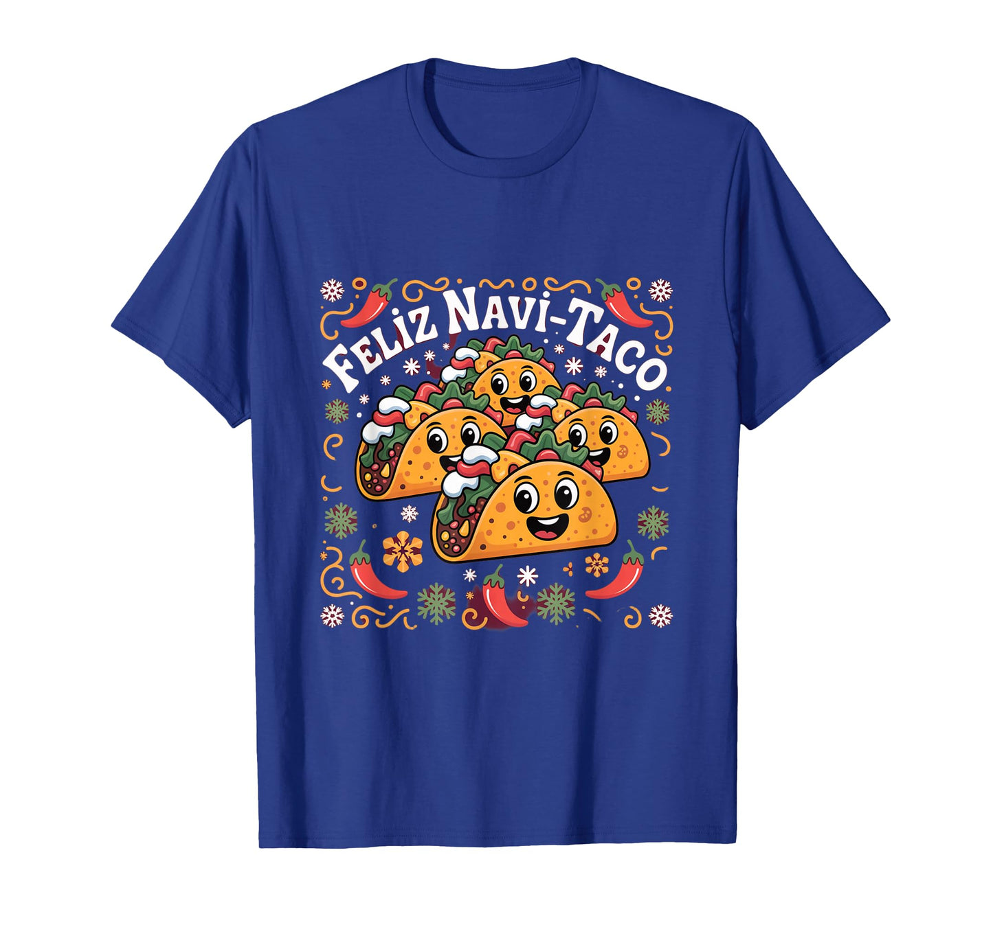 Feliz Navi Taco Funny Christmas Food T-Shirt