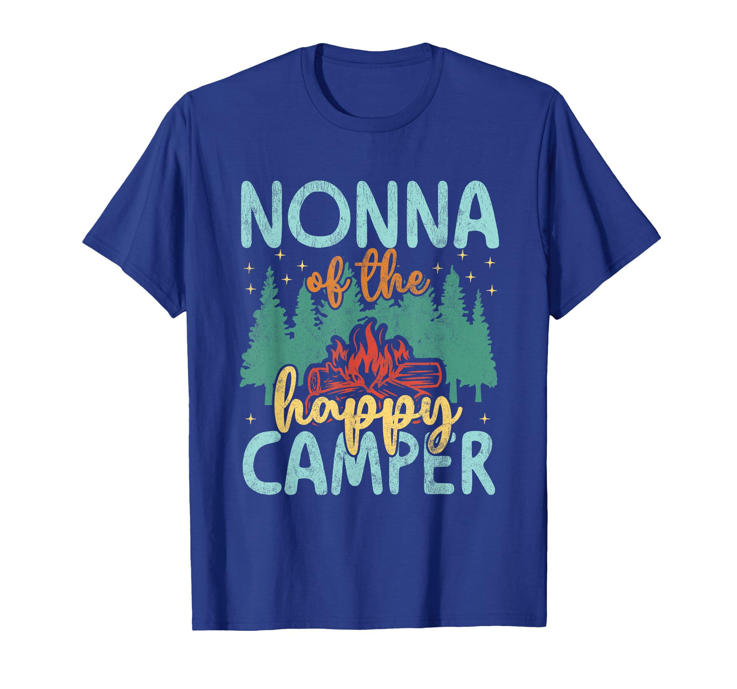 Nonna of Happy Camper 1st Birthday Party Retro Nonna T-Shirt
