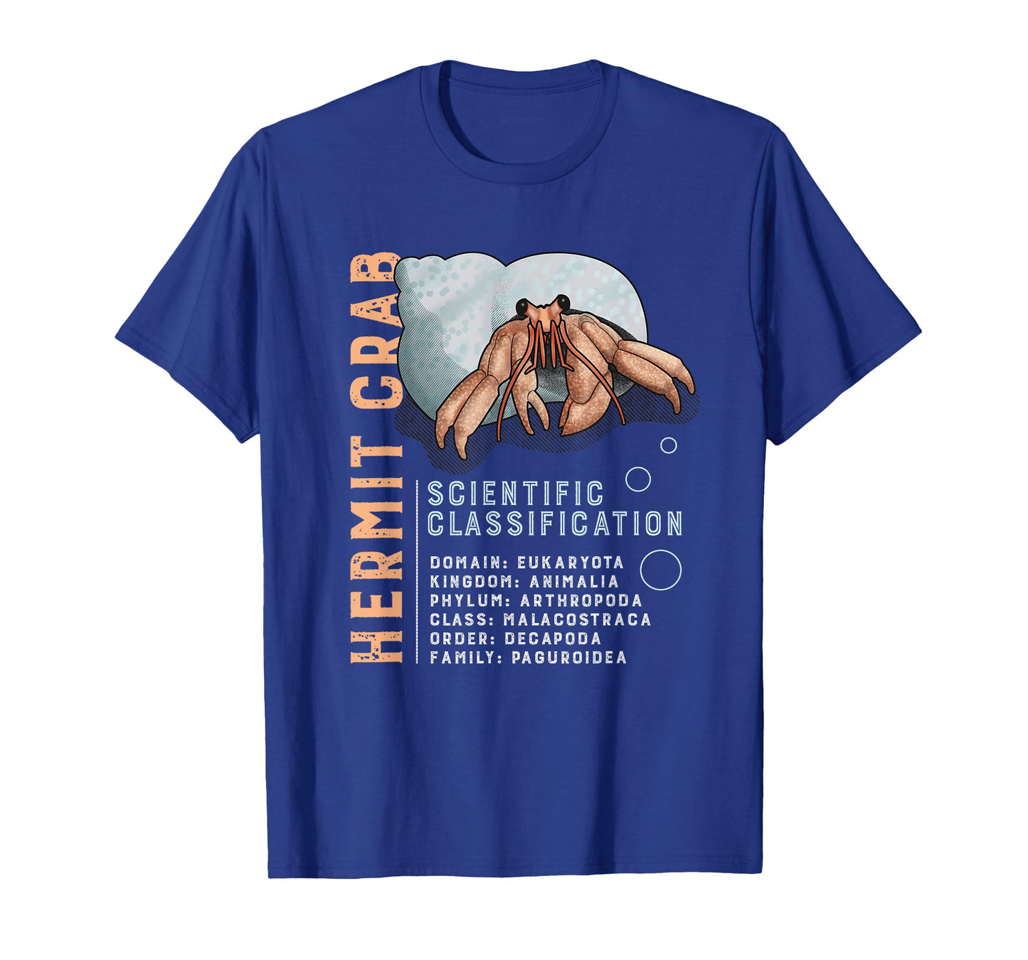 Hermit Crab STEM Science Classification Kids, Women's, Men's T-Shirt