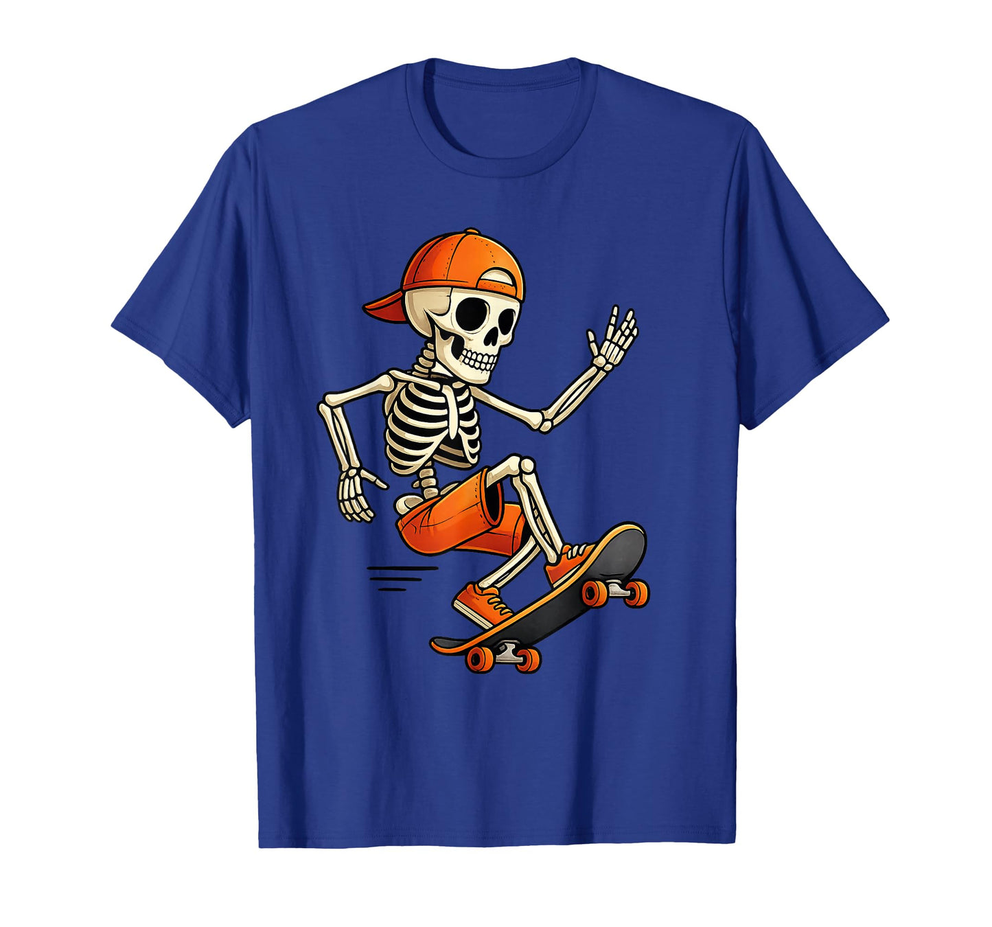 Skateboarding Skeleton Halloween Costume Skater Funny T-Shirt