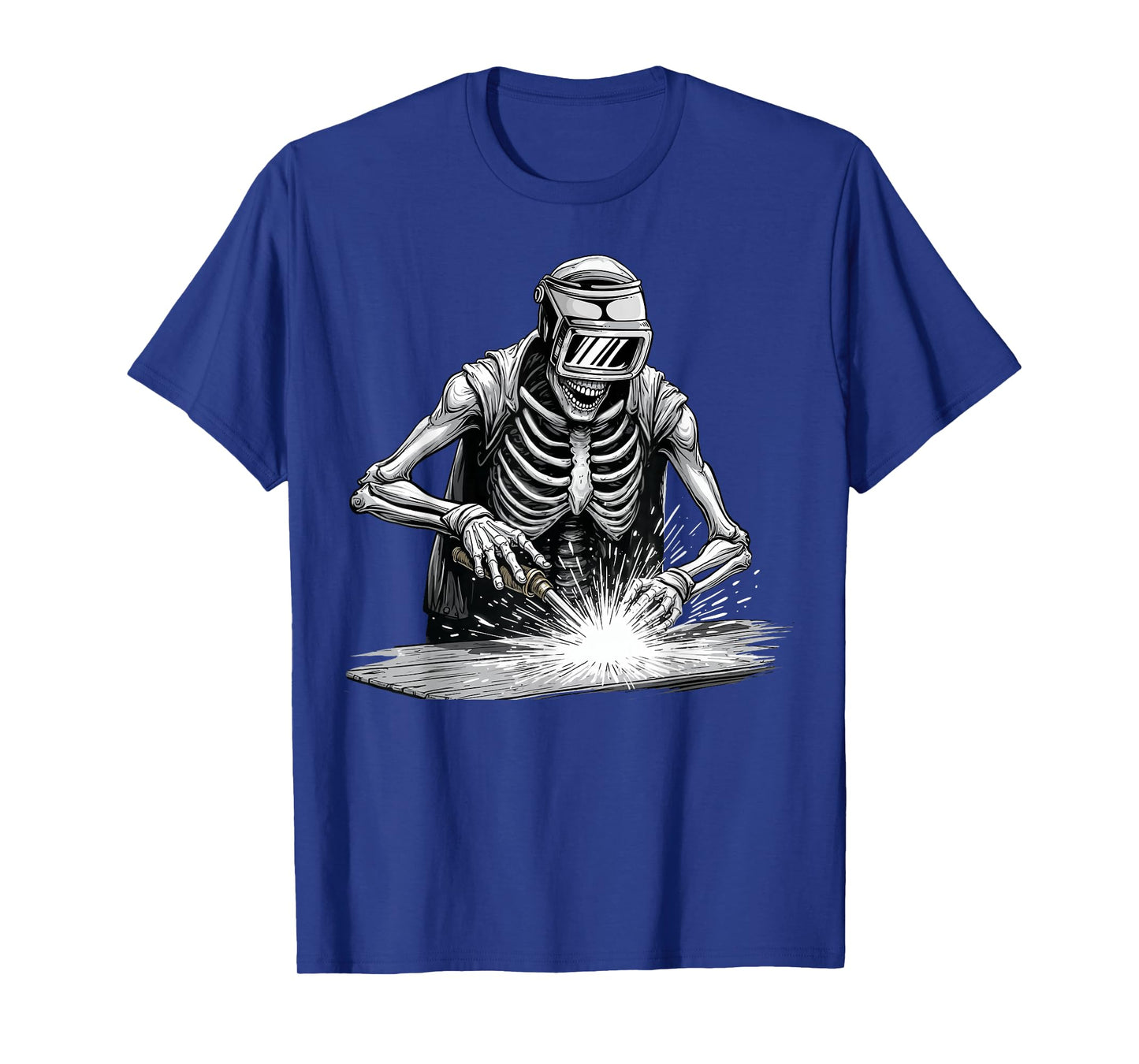 Funny Skeleton Welder Spooky Halloween Metal Work Welding T-Shirt