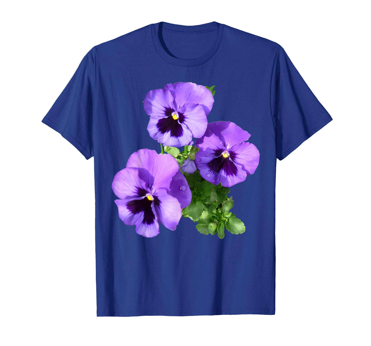 Vintage Pansies Flowers Gardener & Pansy Lover T-Shirt