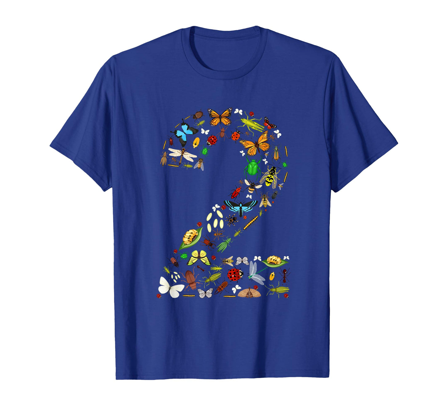 2 Years Old Two Bug 2nd Birthday Bugs Insects Boy Girl T-Shirt