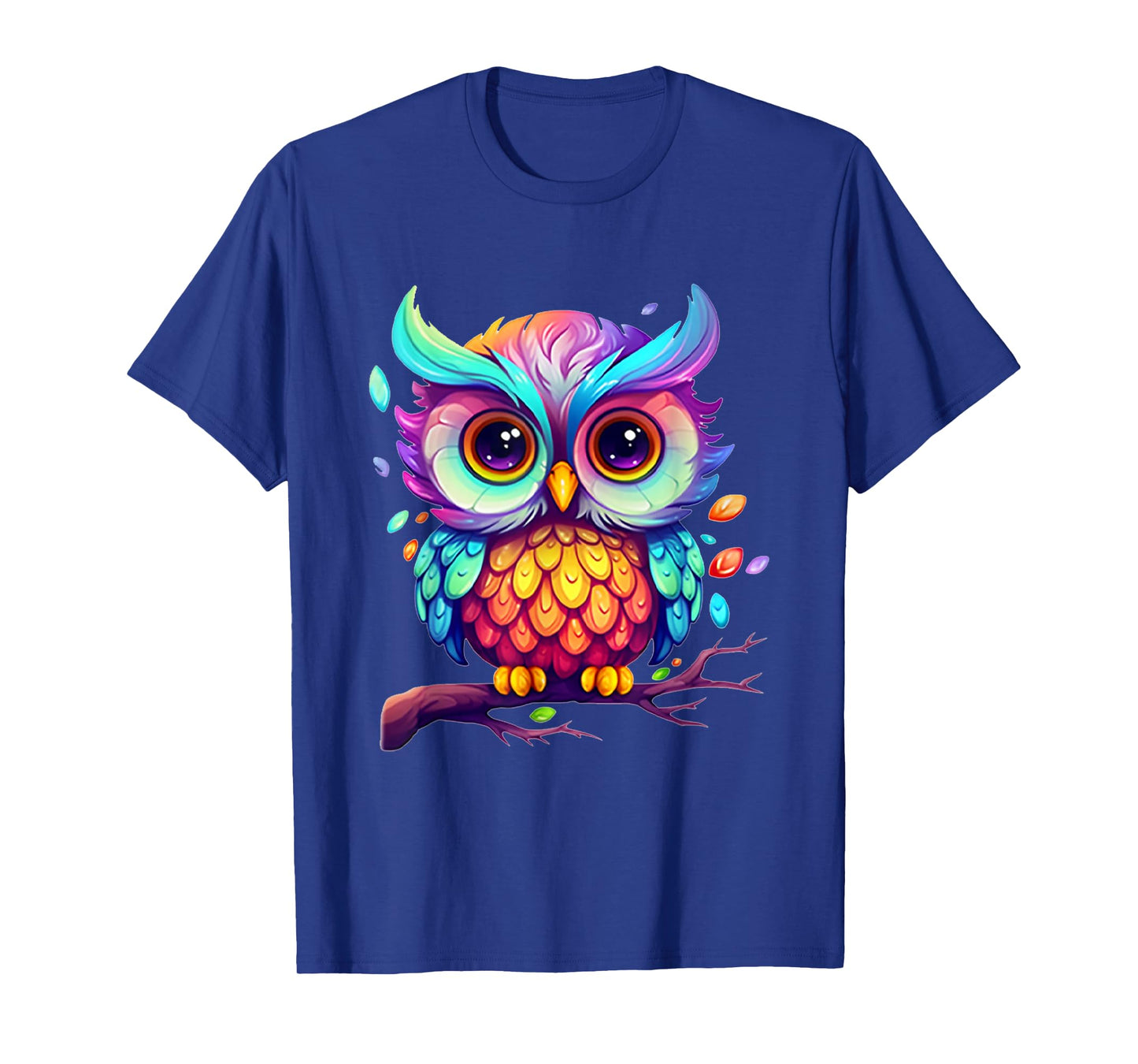 Cute Colorful Owl Art For Men Women Kids Boys Girls Owl T-Shirt