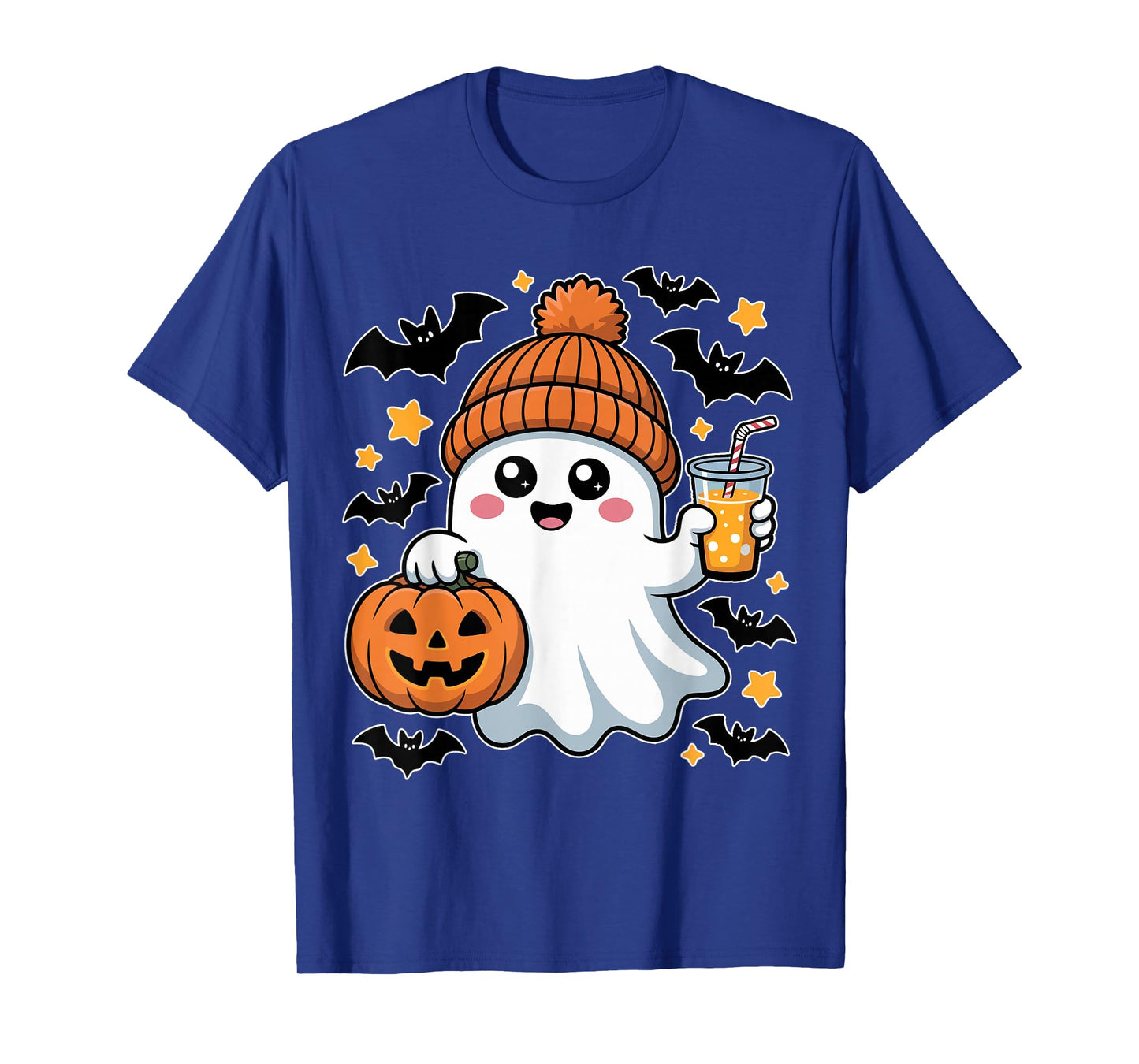 Funny Halloween Toddler Pumpkin Face Ghost Skeleto Cute T-Shirt