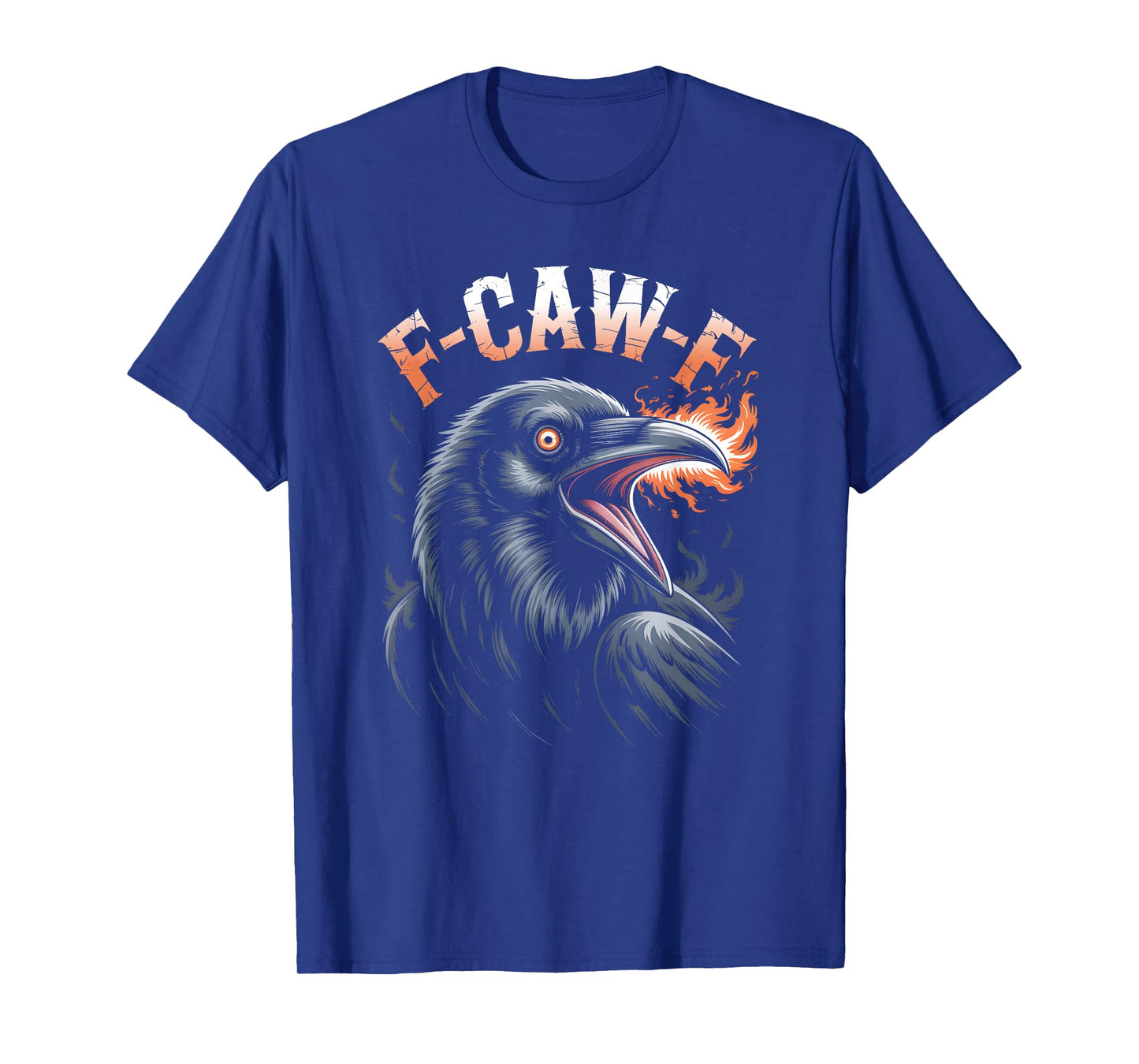 Funny F-Caw-F Crow Gothic Moon Humor Halloween T-Shirt