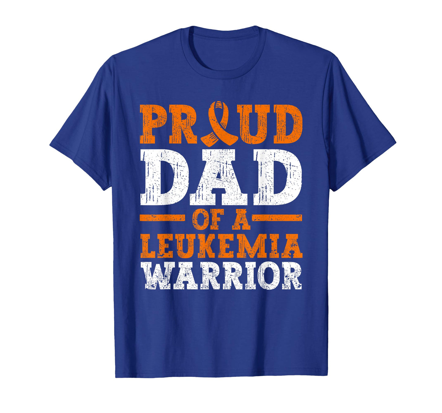 Proud Dad Of A Leukemia Warrior Blood Cancer Father's Day T-Shirt