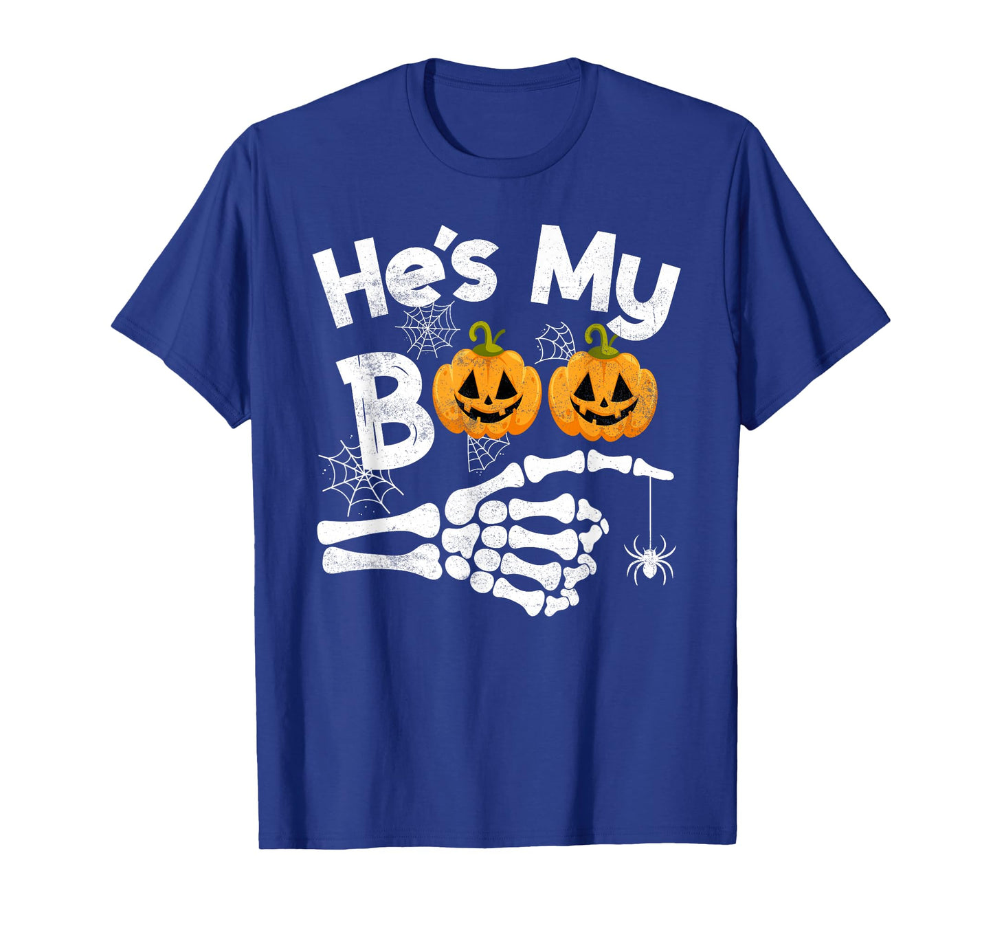 Heβs My Boo Funny Skeleton Couple Matching Halloween T-Shirt