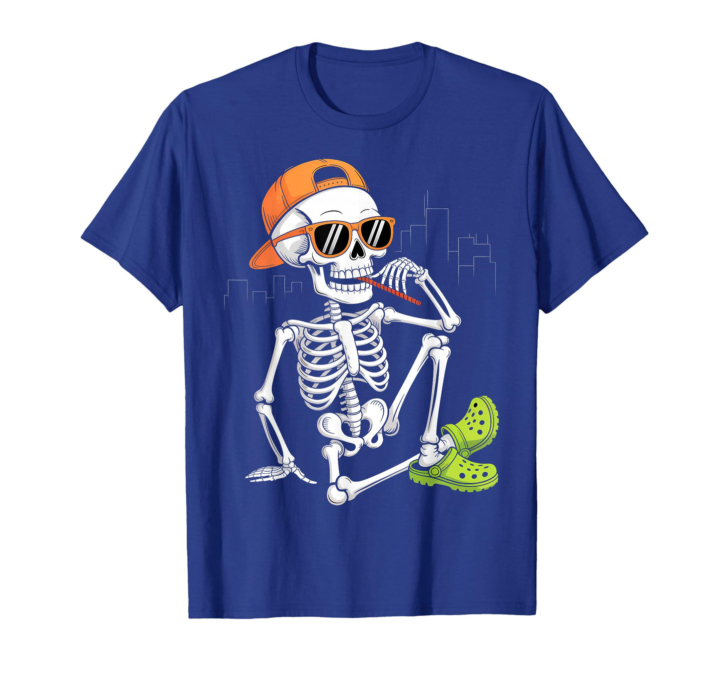 Halloween Skeleton Chilling Costume T-Shirt