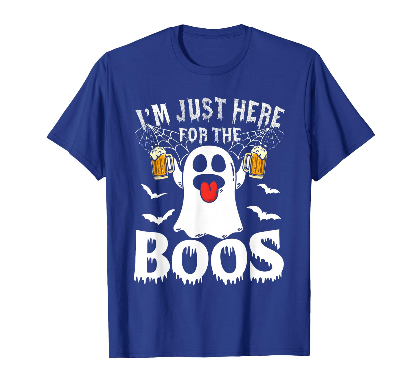I'm Just Here for The Boos Funny Halloween Ghost Men Women T-Shirt