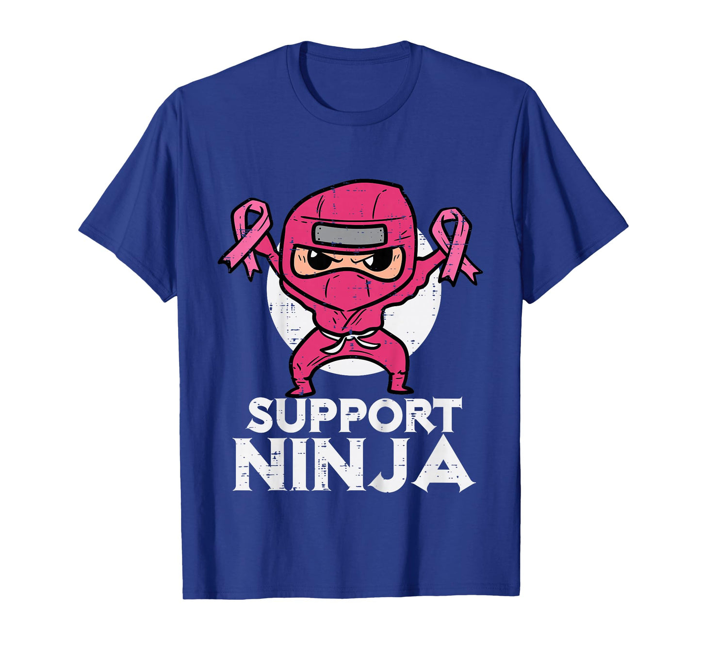 Kids Support Ninja Pink Cute Breast Cancer Awareness Toddler Boys T-Shirt
