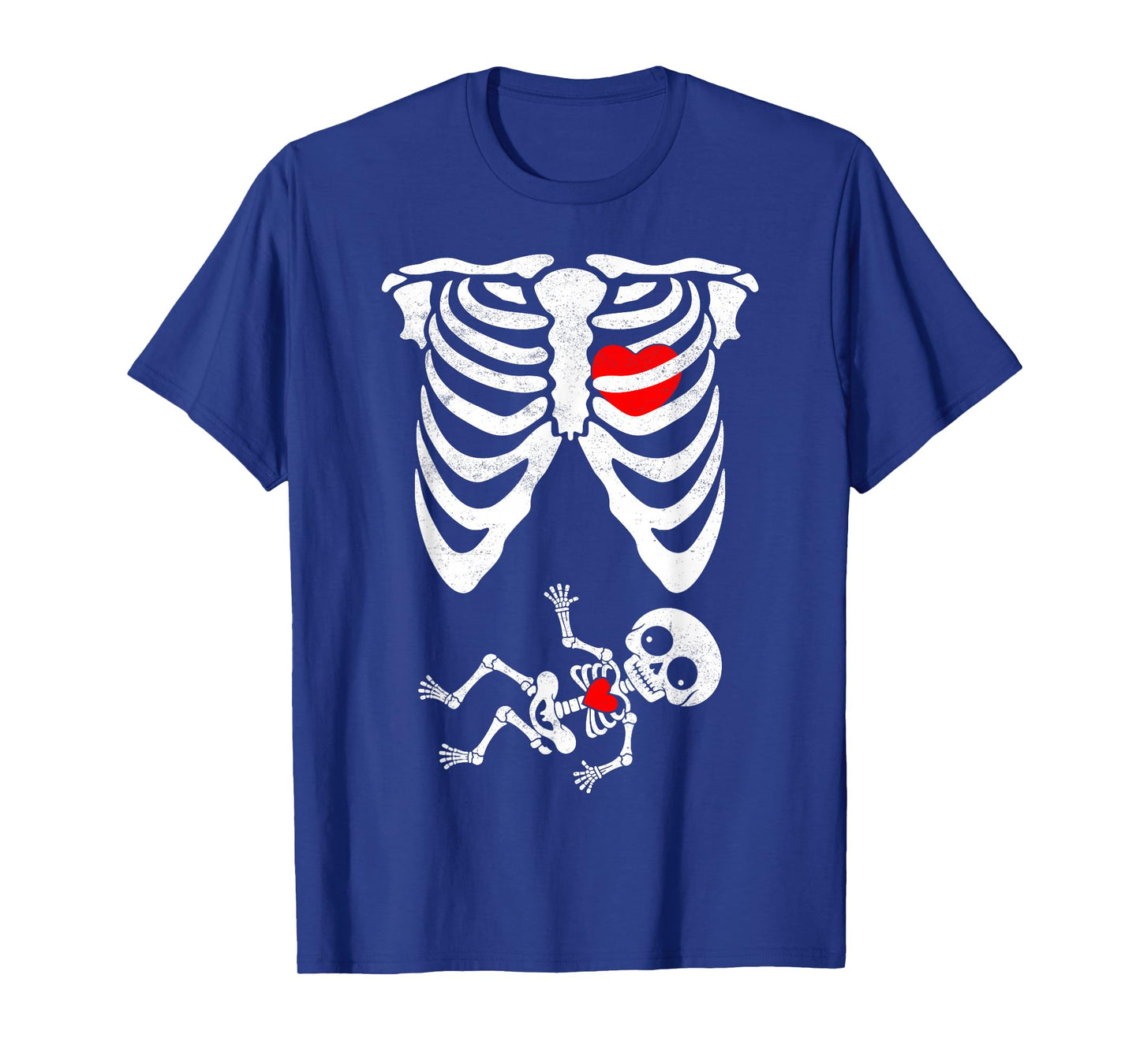 Skeleton Pregnancy Announcement Mom Halloween Costume Women T-Shirt
