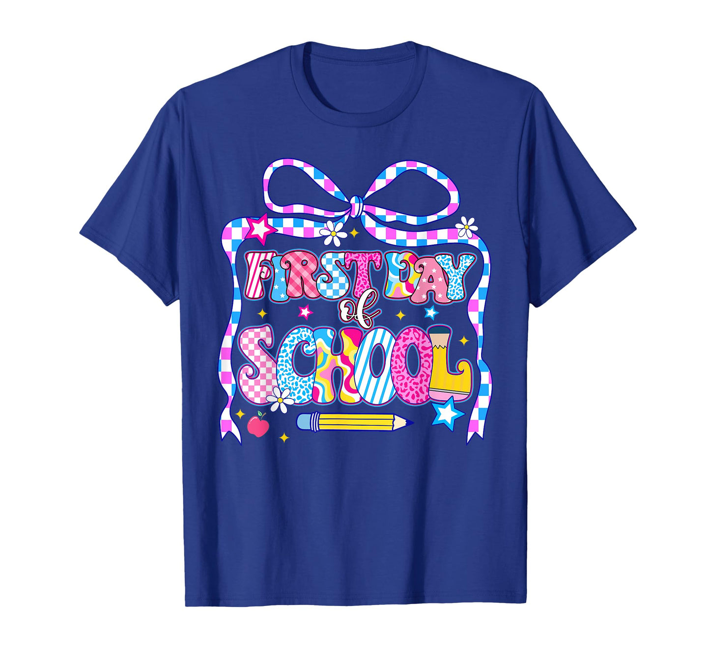 Groovy Retro First Day Of School Welcome Back To School Kid T-Shirt