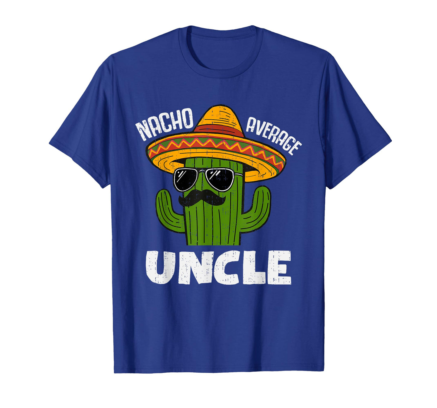 Funny Nacho Average Uncle Humor Sombrero Cactus Fiesta Boys T-Shirt