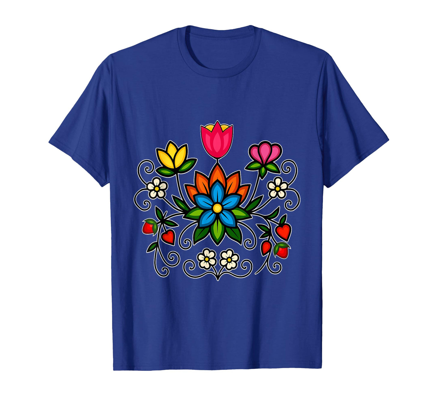Ojibwe Floral Indigenous Botanical Woodland Wild Flowers T-Shirt