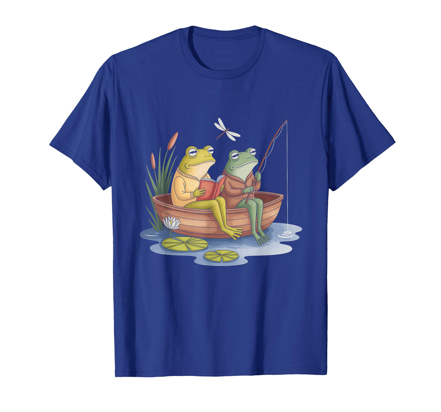 Book Shirt Frog Toad Fishing Vintage Book Frog T-Shirt