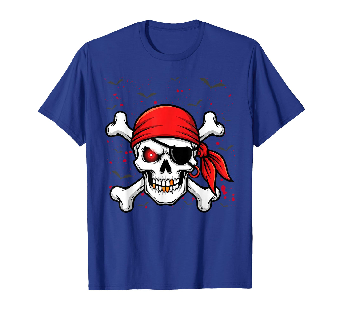 Pirate Skull and Crossbones Skeleton Halloween for Kids Boys T-Shirt