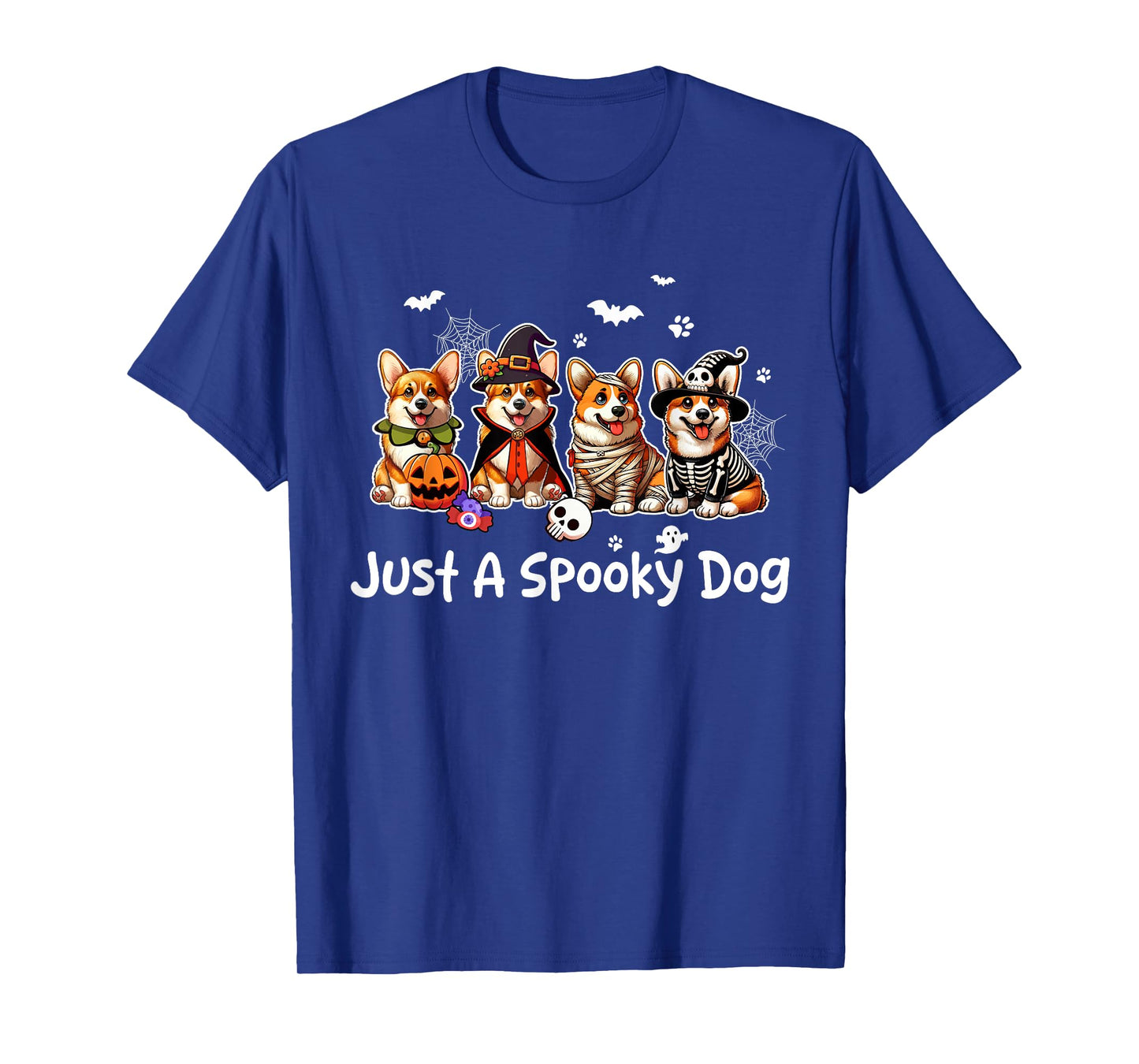 Just A Spooky Halloween Dog Group Corgis As Witch Mummy T-Shirt
