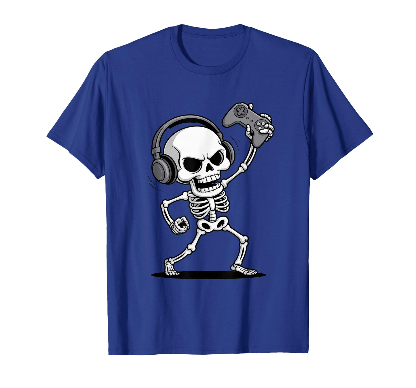 Funny Halloween Skeleton Gamer T-Shirt