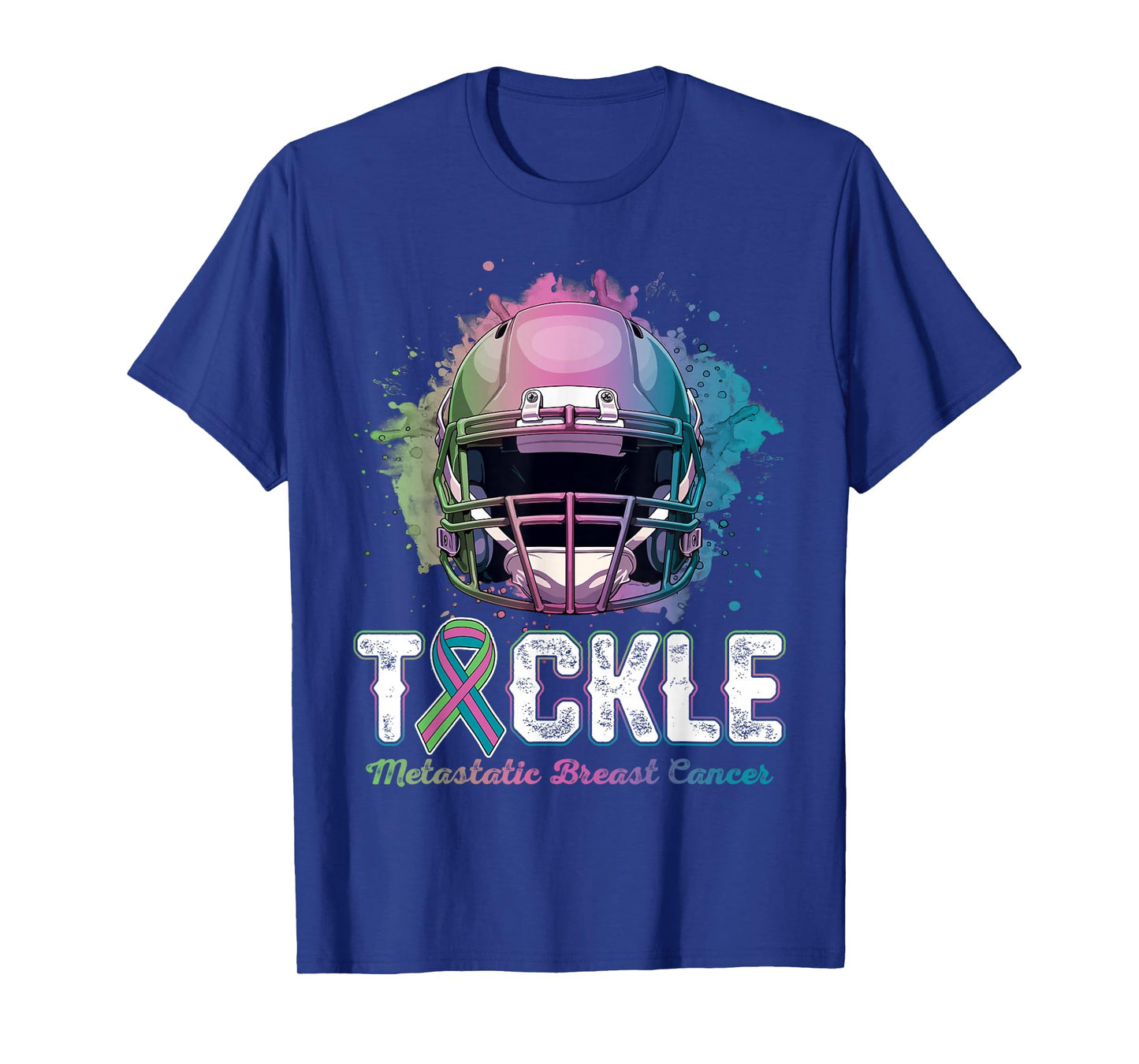 Tackle Metastatic Breast Cancer Awareness Day Football Women T-Shirt