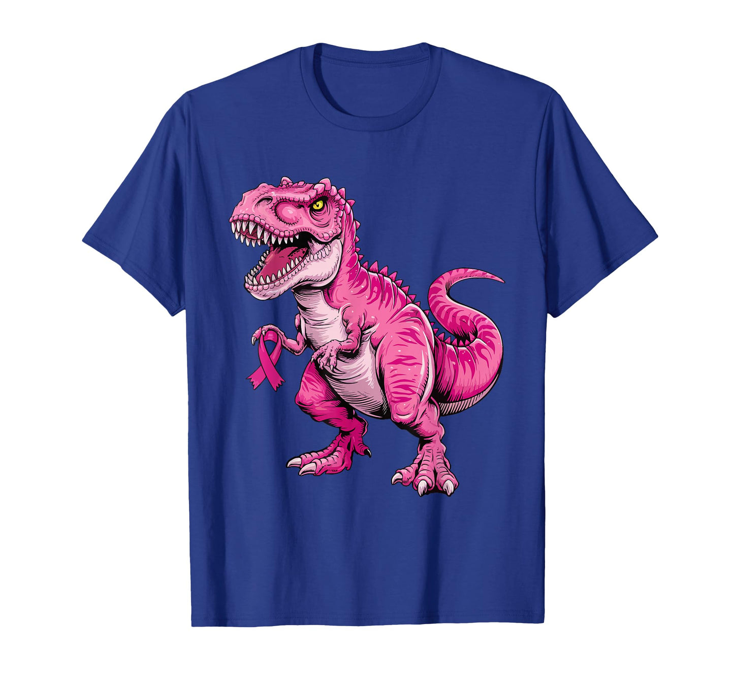 Dinosaur Breast Cancer Awareness Pink Ribbon For Kids Boys T-Shirt