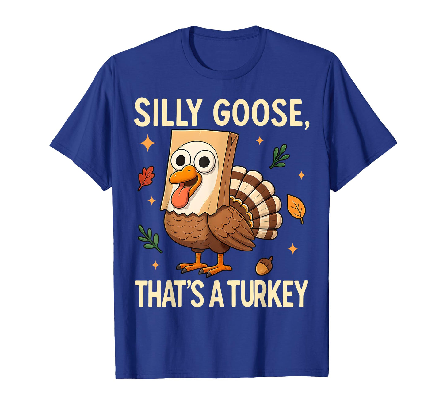 HUGvyn Thanksgiving: Silly Goose Face Turkey Family Matching T-Shirt