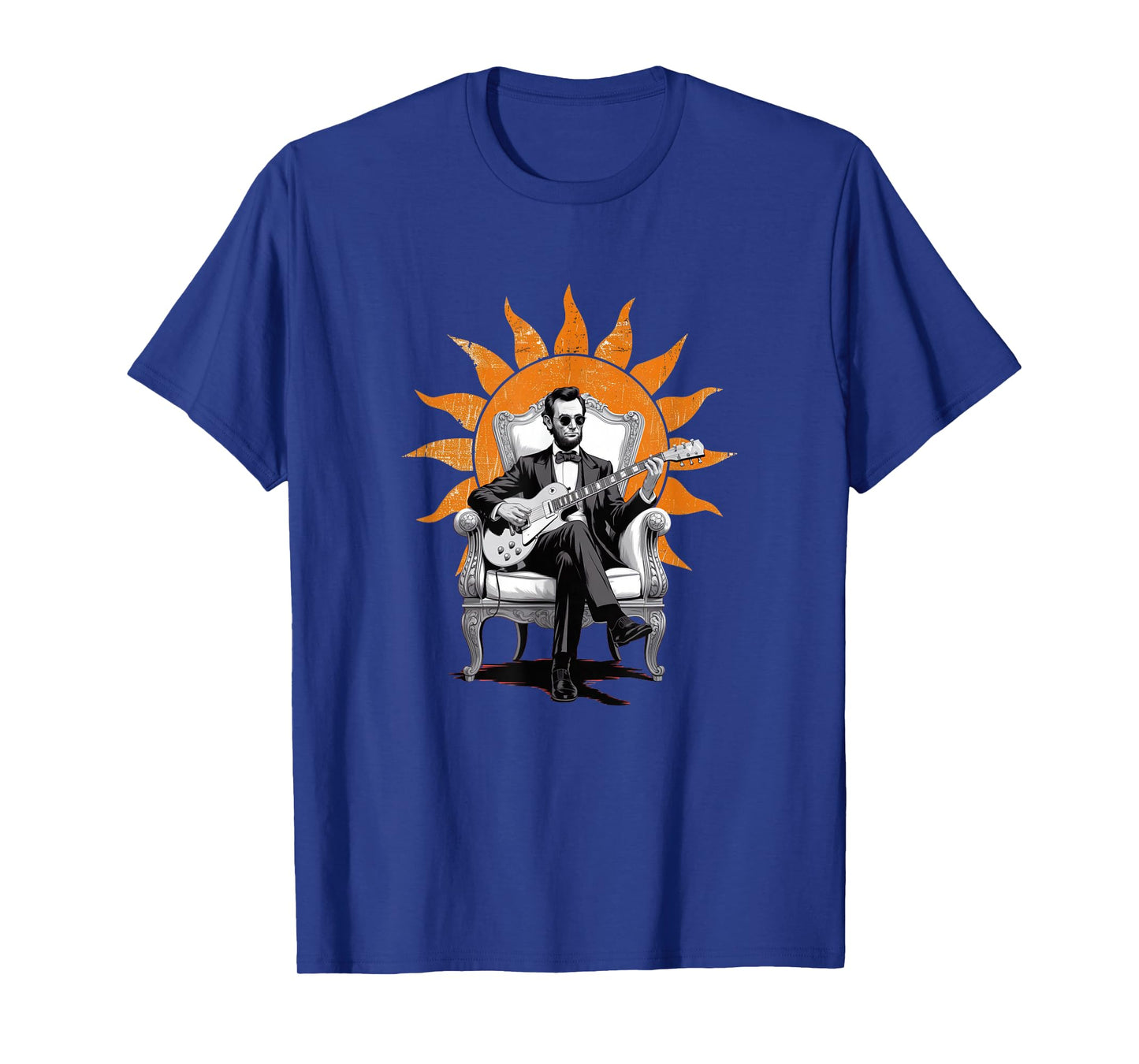 Lincoln Unplugged β Funny Abraham Lincoln Guitar T-Shirt