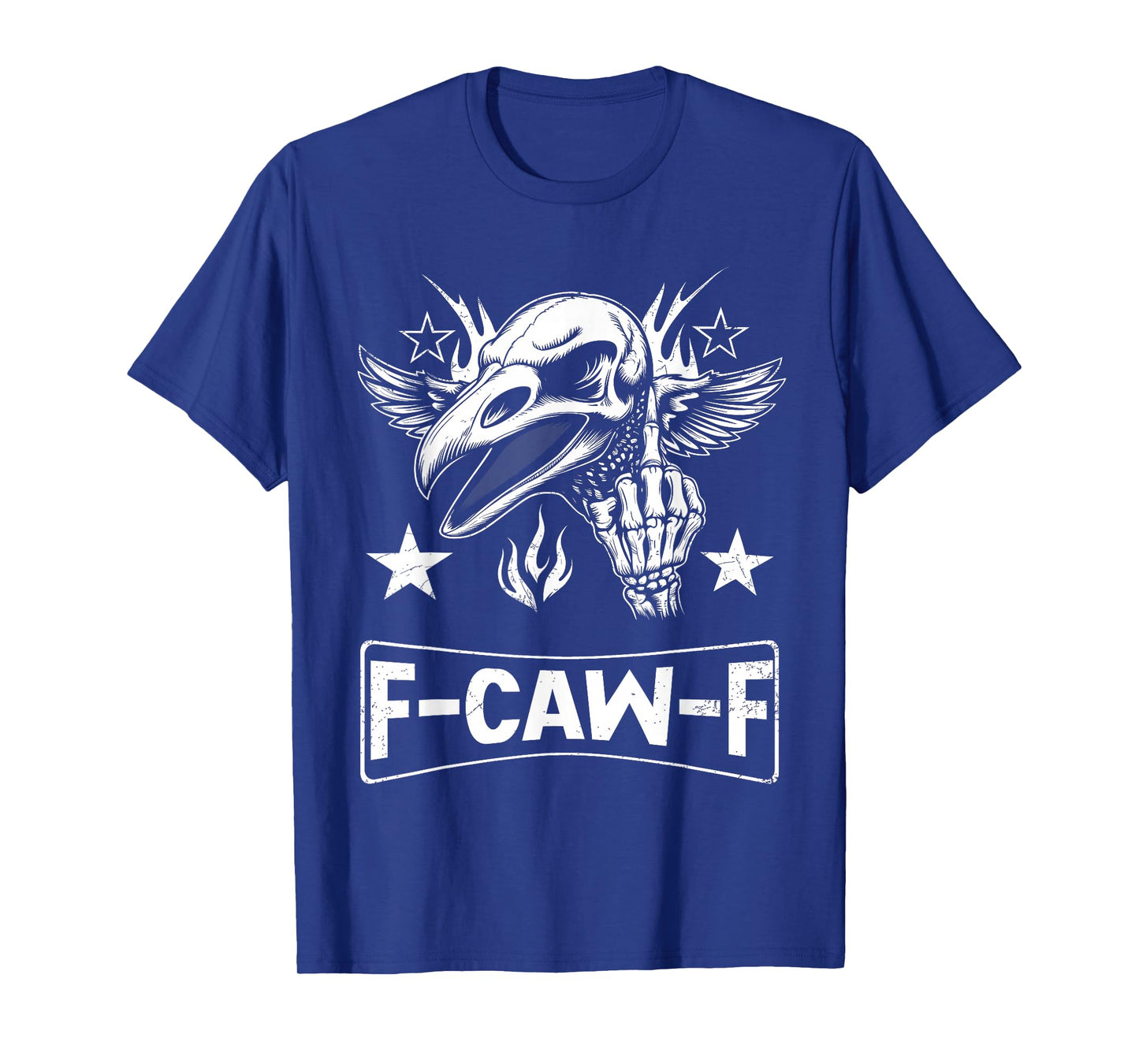 F-CAW-F Raven Skull Meme β Funny Gothic Crow Art T-Shirt