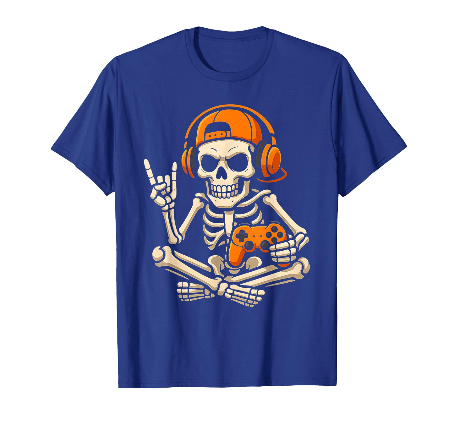 Halloween Skeleton Gamer Video Gaming Teenage Boy Grandson T-Shirt