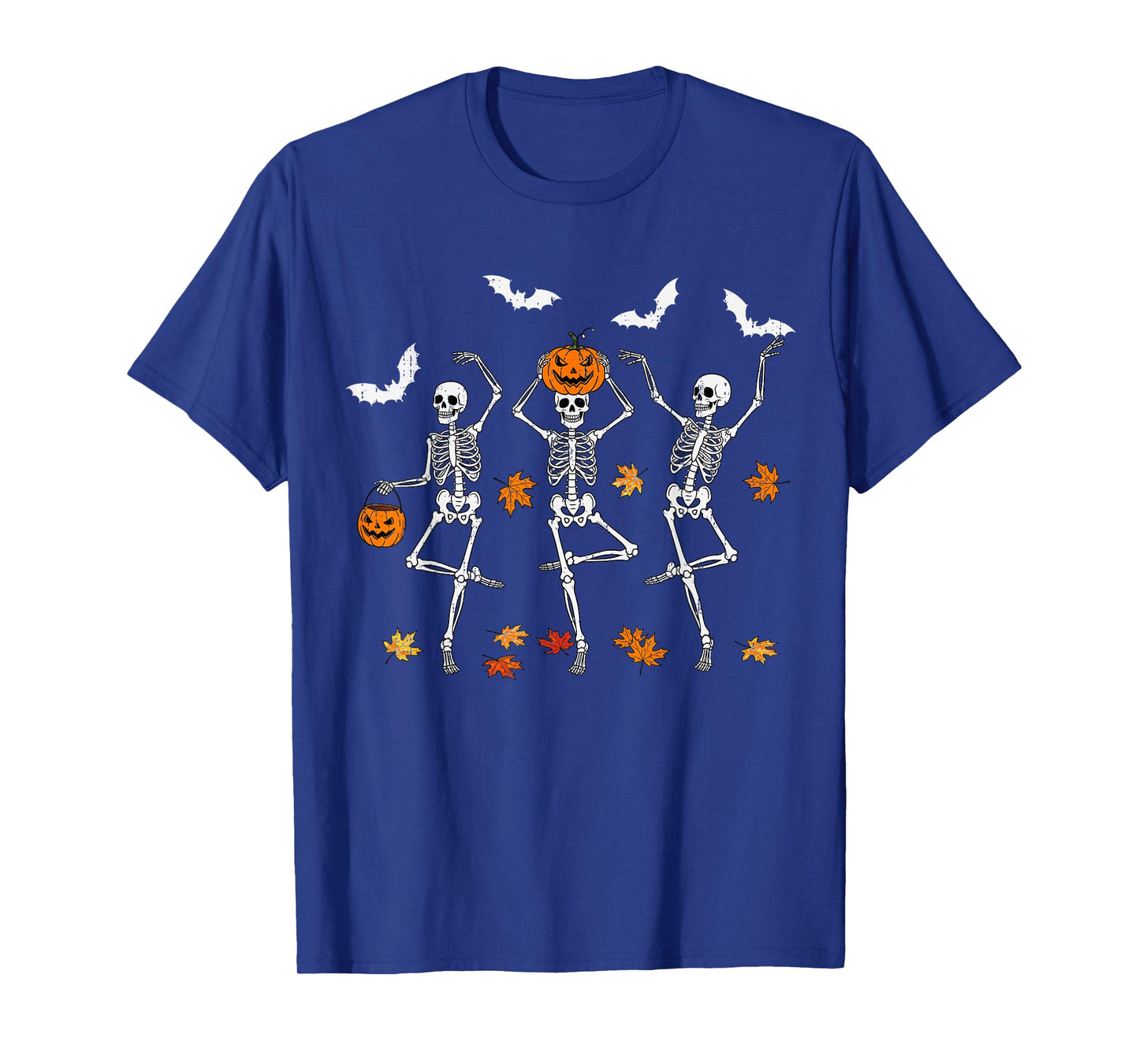 Skeleton Spooky Dancing Fall Halloween Thanksgiving Dance T-Shirt