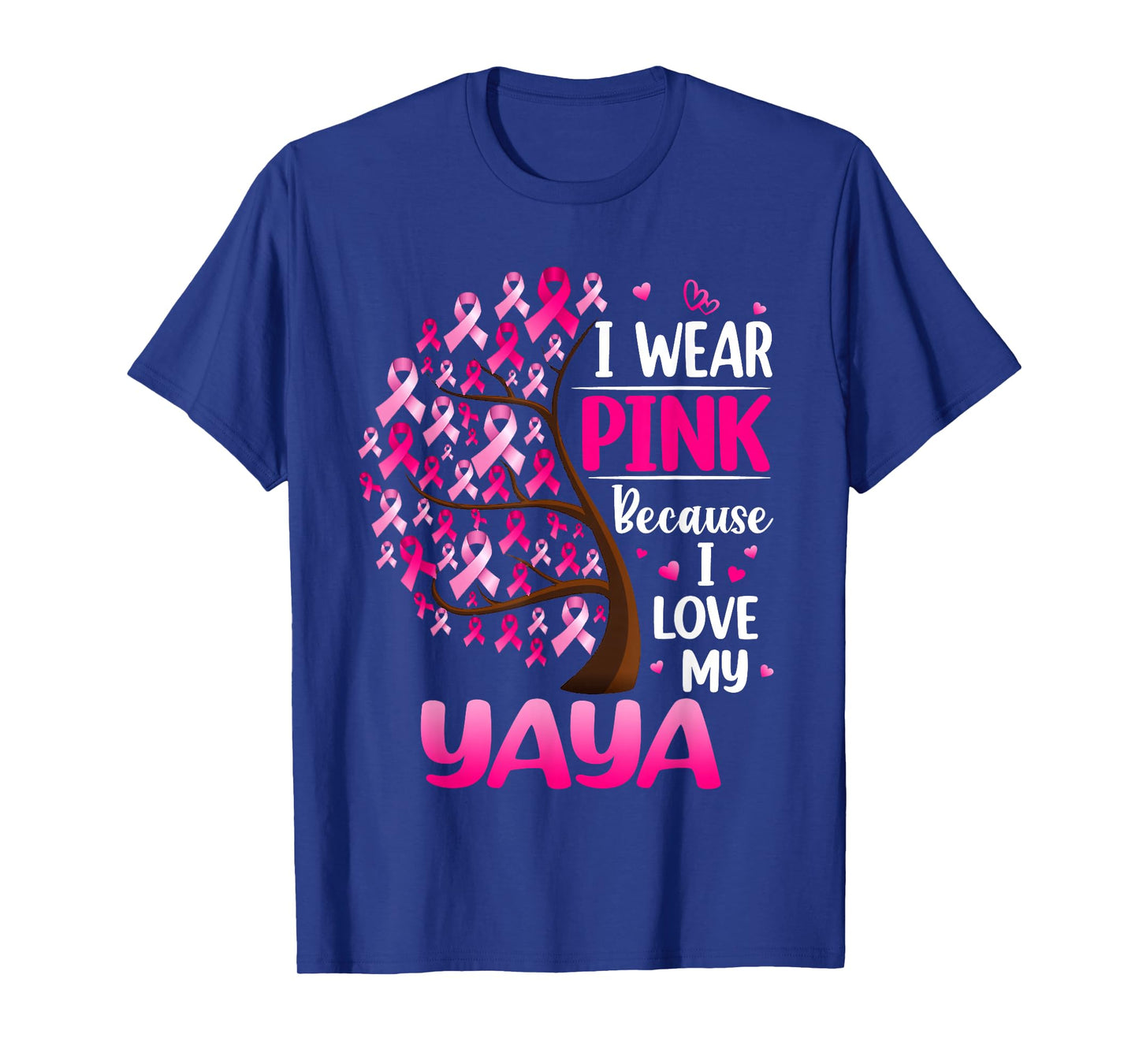 I Wear Pink For My Yaya Breast Cancer Awareness T-Shirt