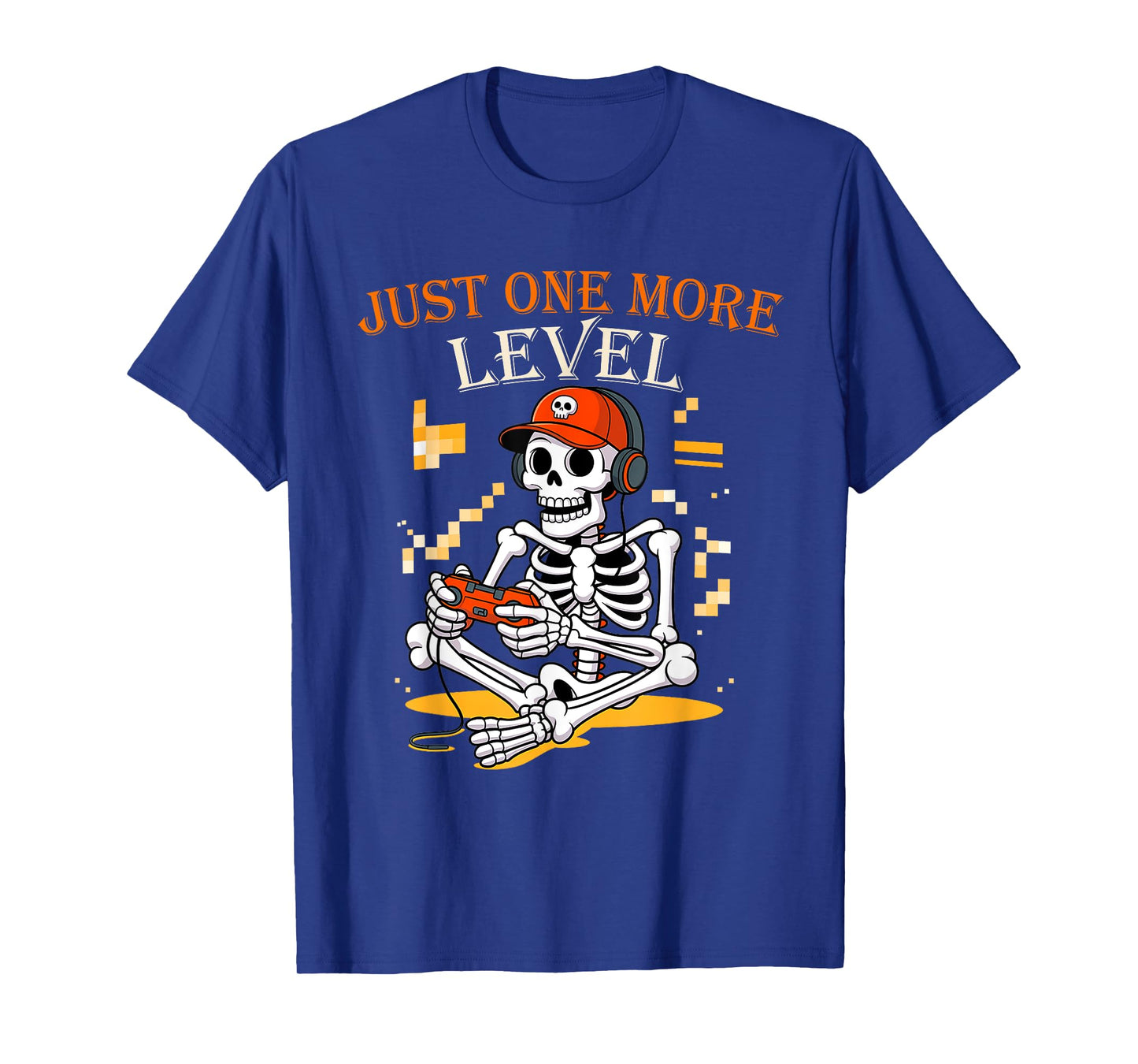 Funny Video Game Halloween Skeleton Gamer Costume Men Boys T-Shirt