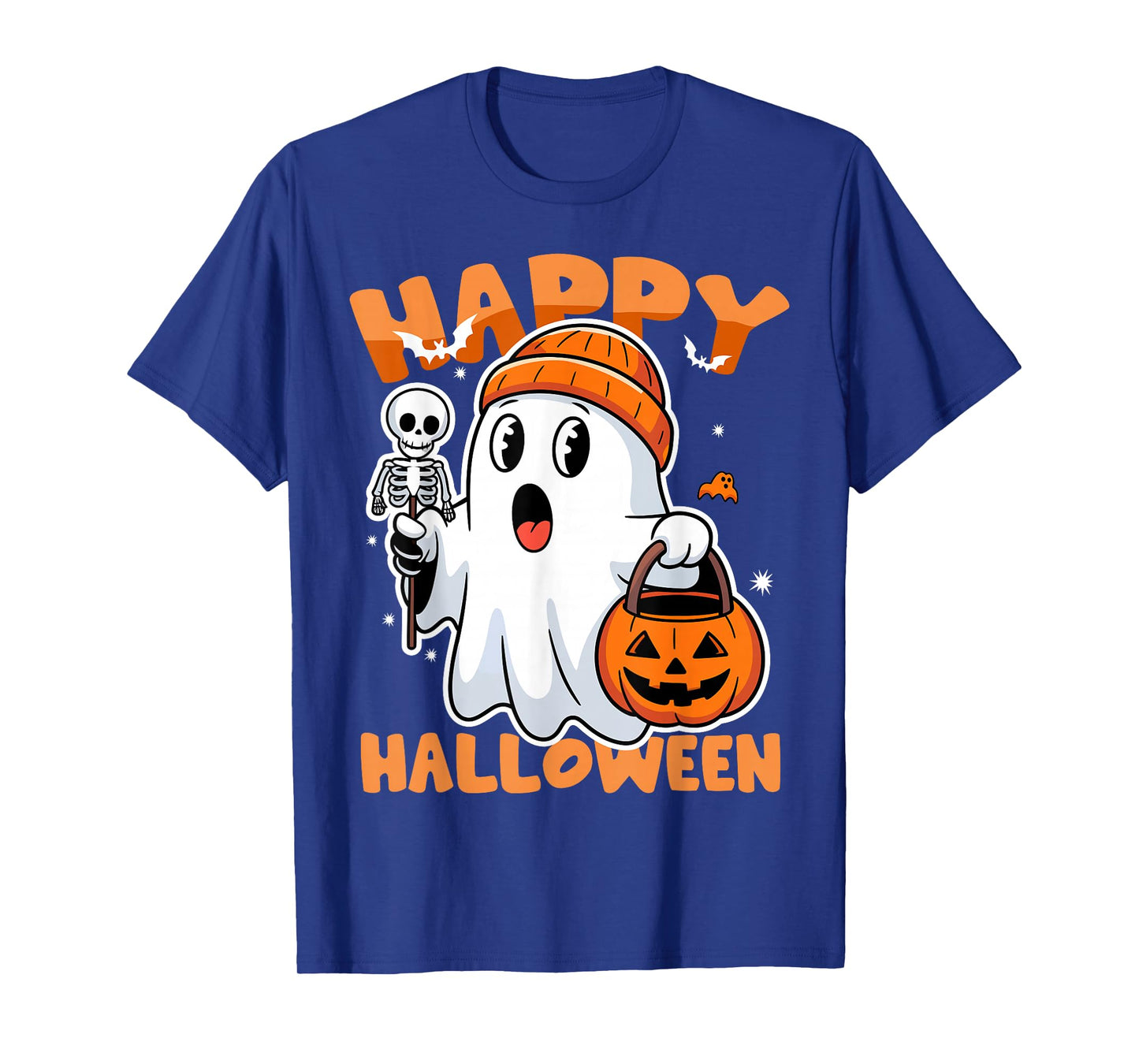 Funny Happy Halloween Boo Ghost Matching Family Couples 2025 T-Shirt